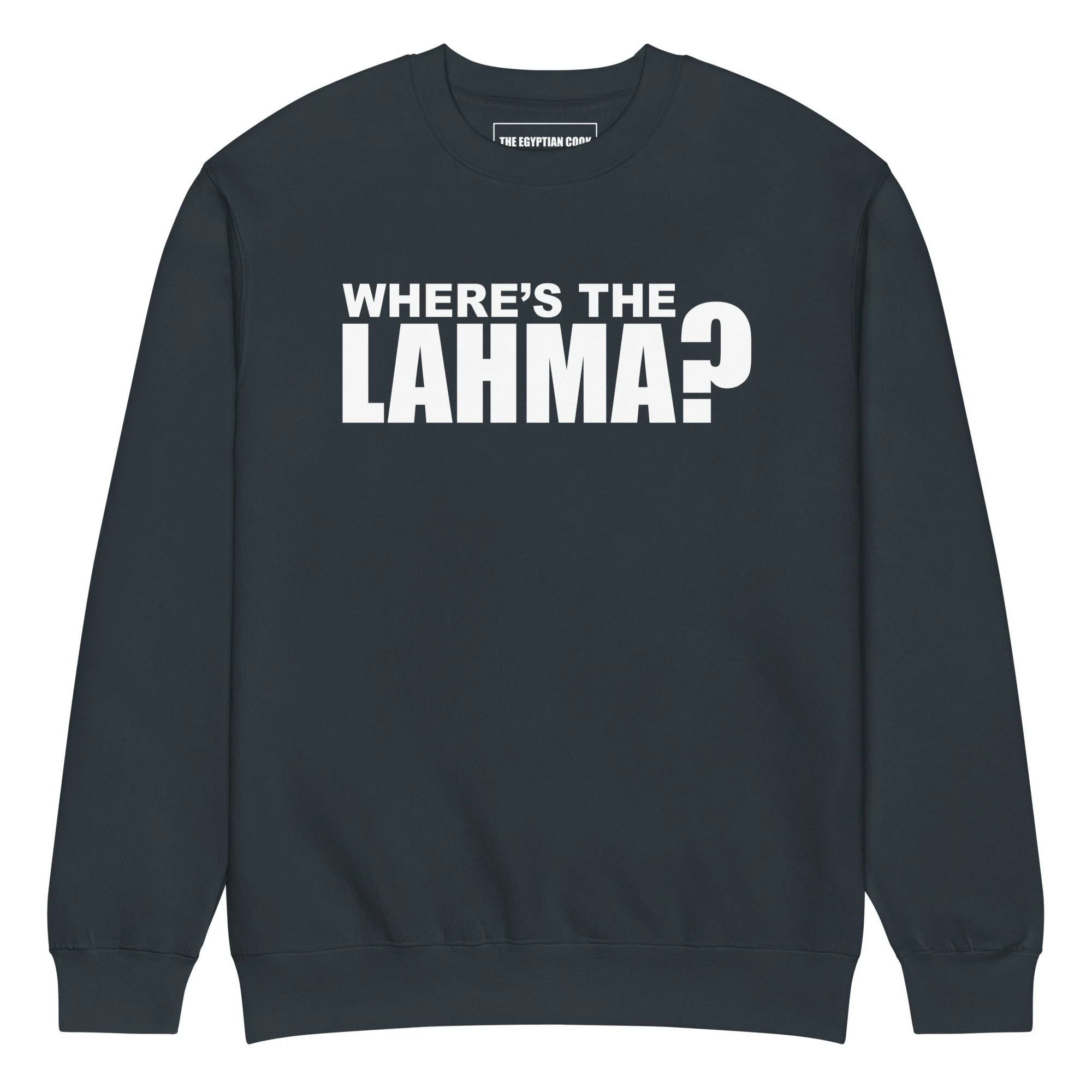 Where's the lahma The Original Sweatshirt, Navy.jpg