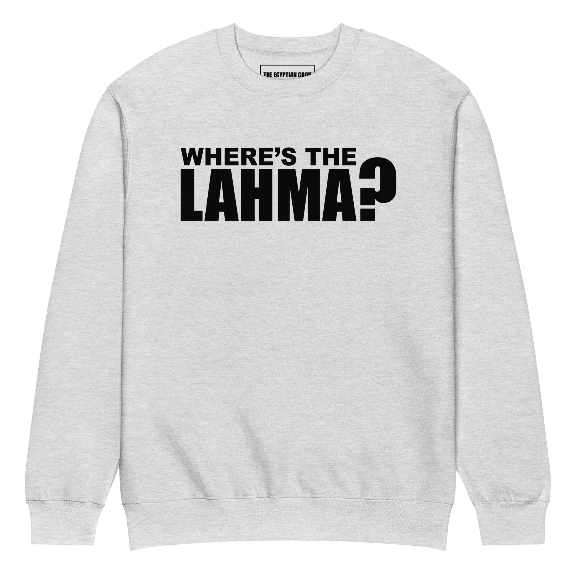 Where's the lahma The Original Sweatshirt, Heather Grey.jpg