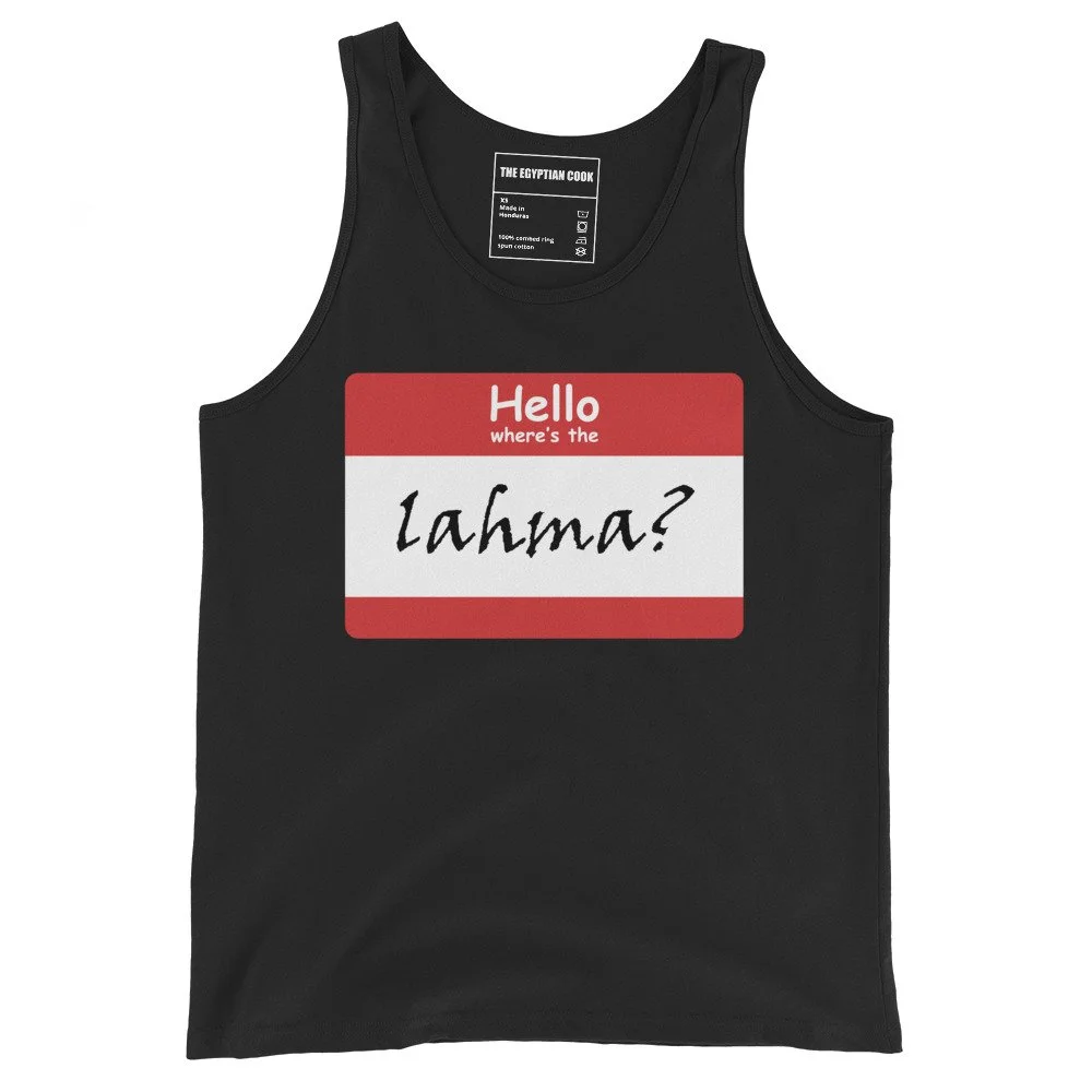 Where's the lahma?™ Nametag Tank Top