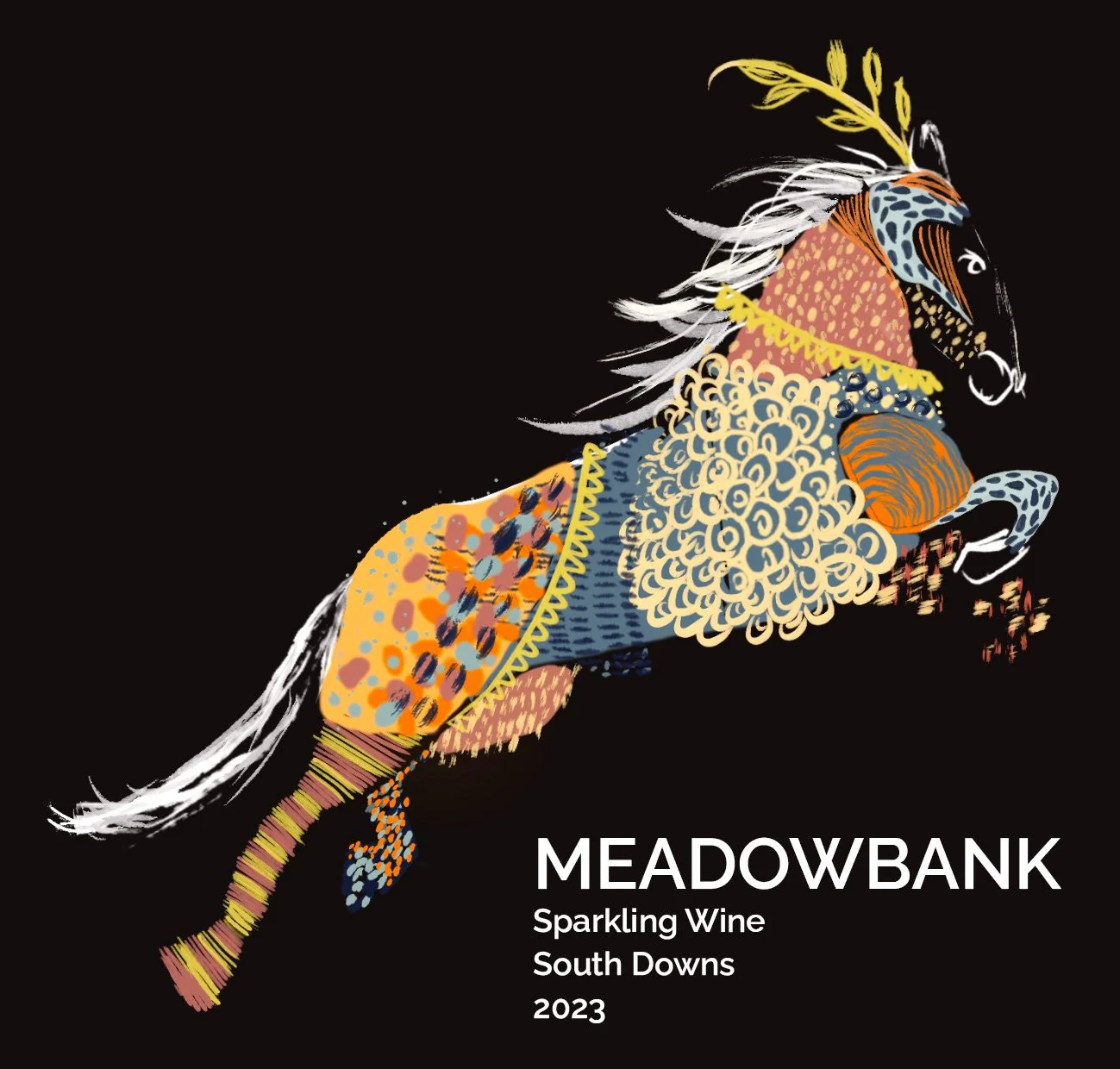 Meadowbank, West Sussex Wine Label Design