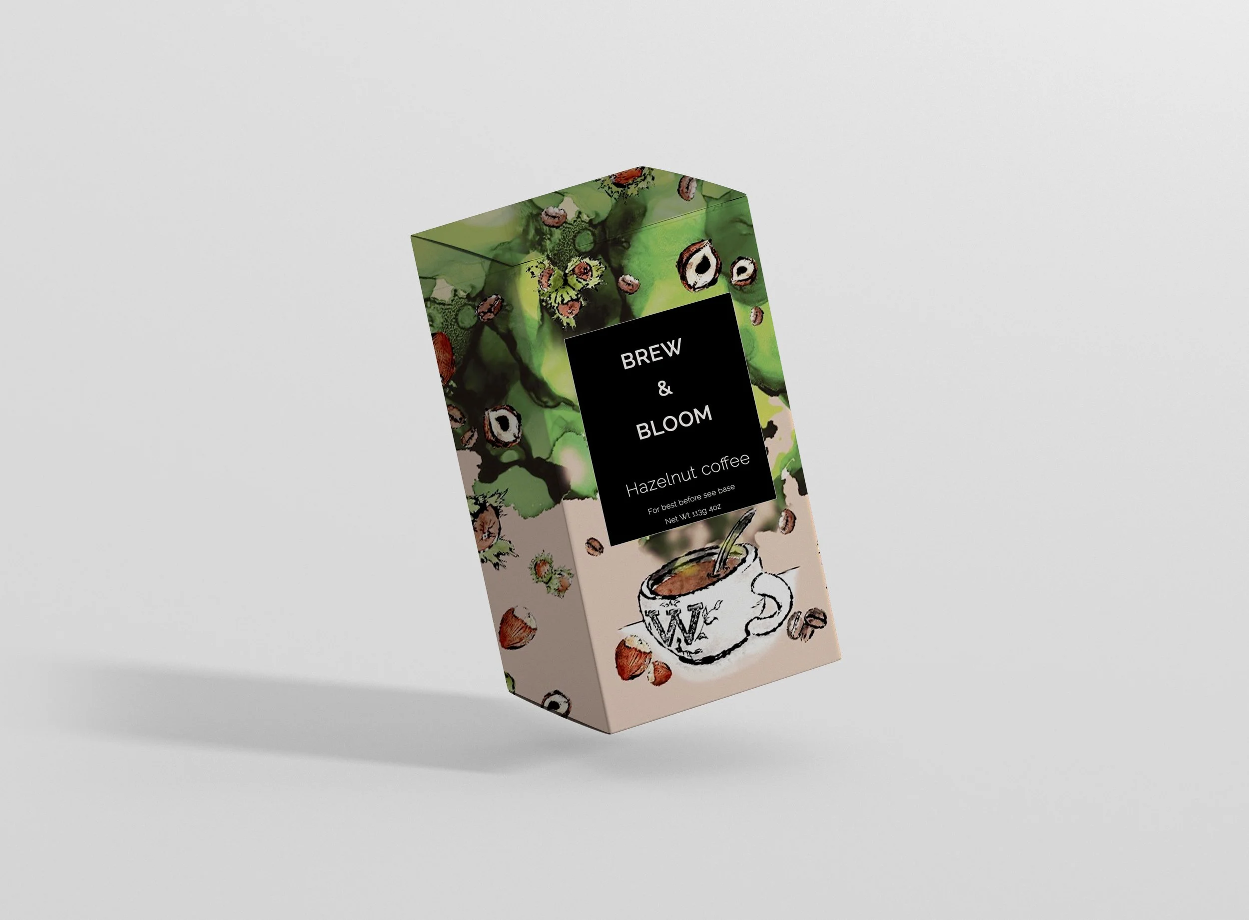 Hazelnut Coffee packaging redesign