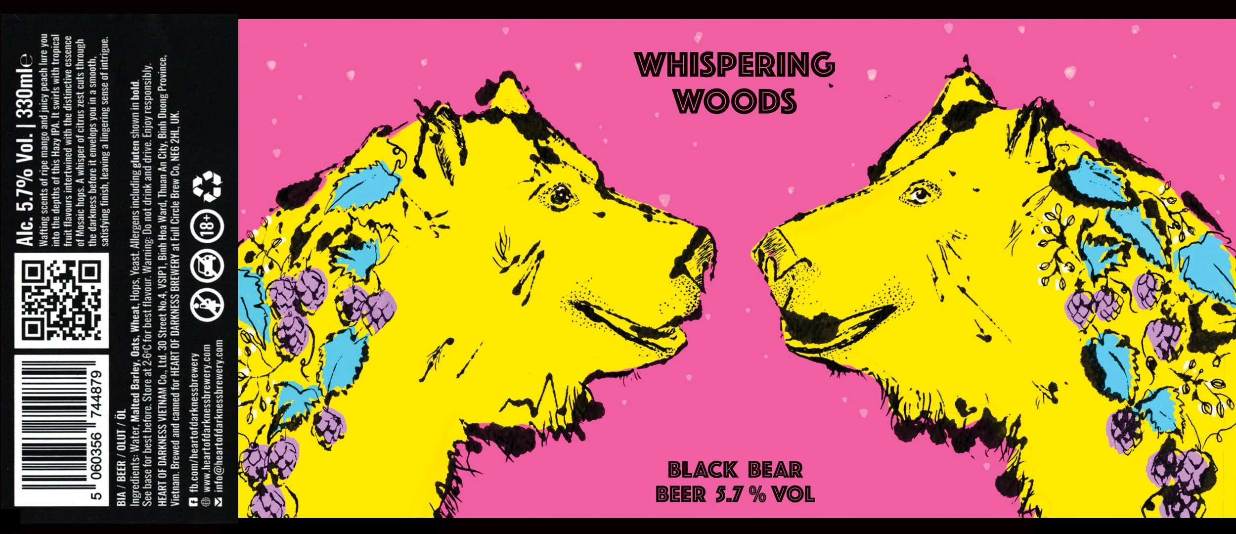 Craft beer Woodland animal design