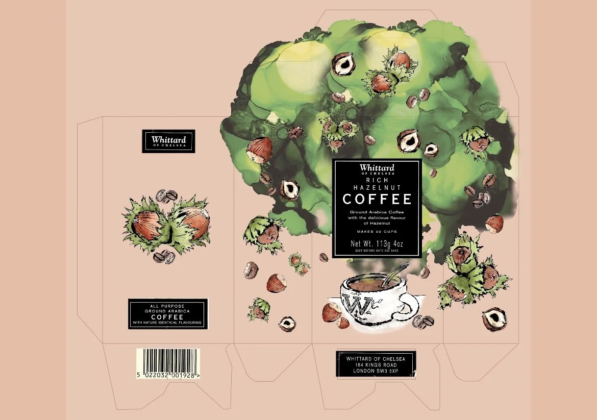 Whittard  Hazelnut Coffee packaging redesign