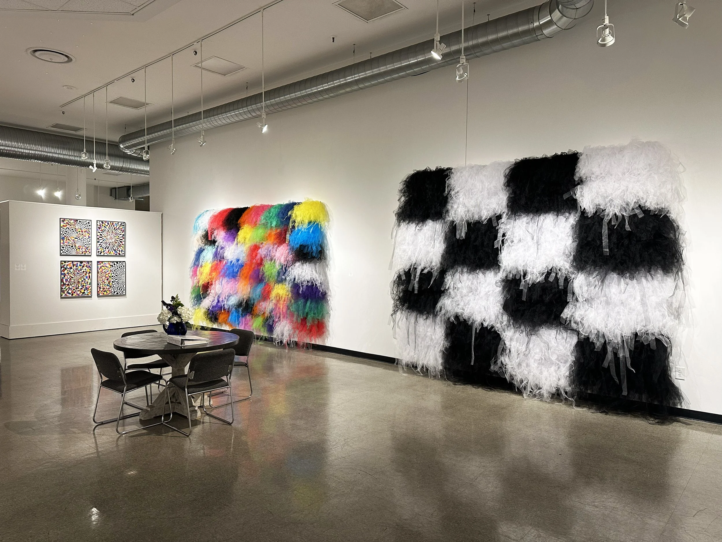 Installation shop of Freak Show by William H. Thielen at the St. Louis Artists' Guild.