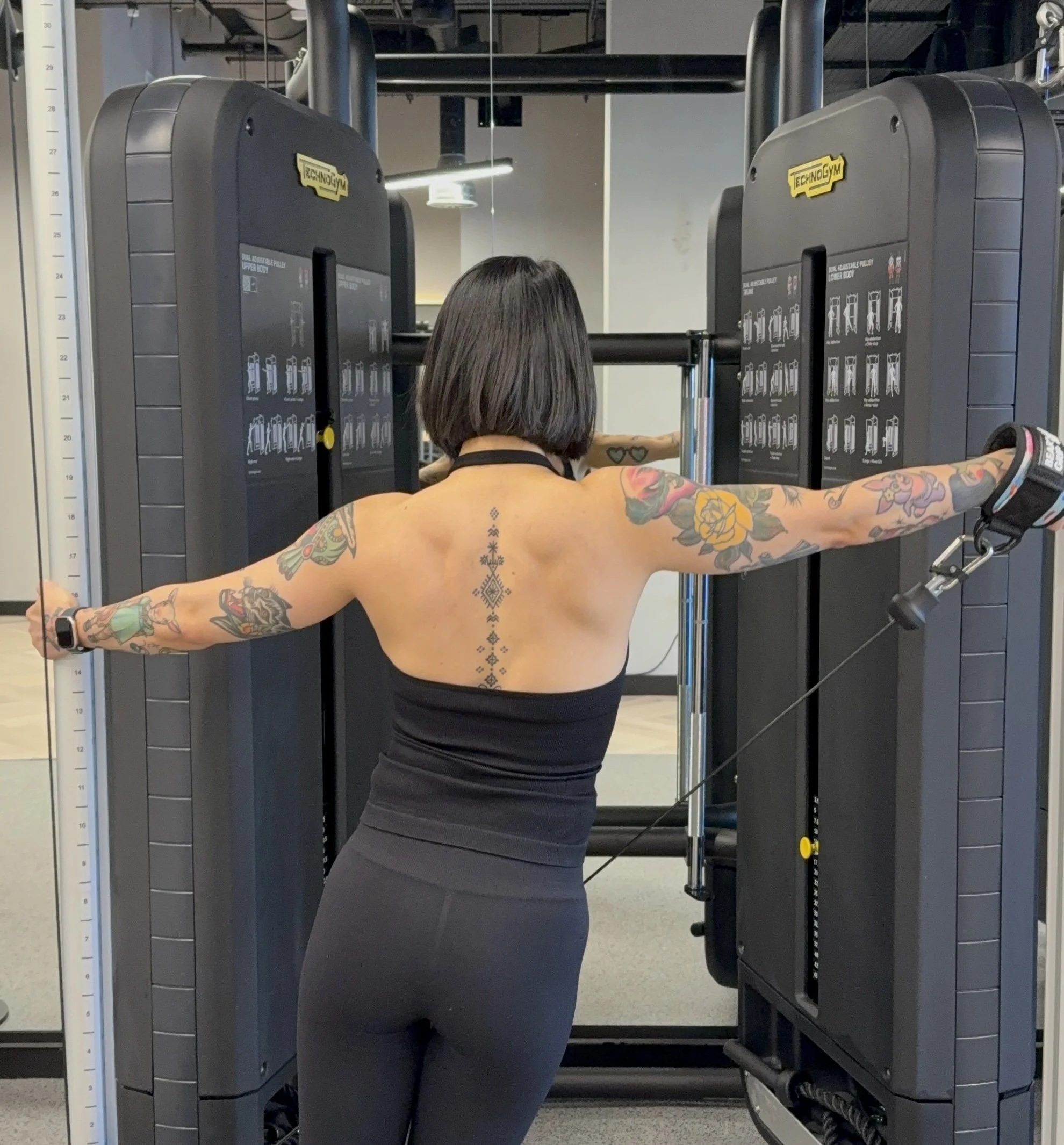 Personal training session in a Canary Wharf gym