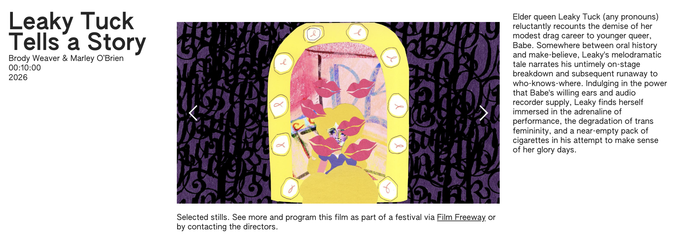 Leaky Tuck at HIFF! MAY 29 2026!