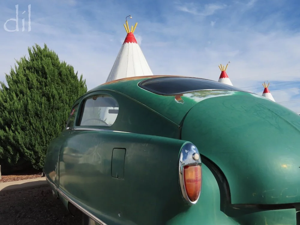 Wigwam Motel No. 6, in Holbrook, Ariz., was built in 1950 to cater to Route 66 travelers and those bound for the nearby Petrified Forest, Painted Desert and/or Meteor Crater. Fifteen 32-foot-tall steel-and-concrete "wigwams" (actually tepees) flank t