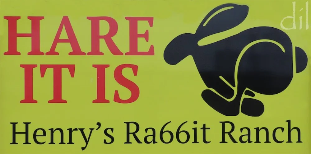 The highlight at Henry's, in Staunton, Ill., is a row of half-buried Volkswagen Rabbits, a tongue-in-cheek ode to Amarillo's famed Cadillac Ranch. The sign pictured above is a hat tip to yet another Route 66 landmark. Find photos of both referenced r
