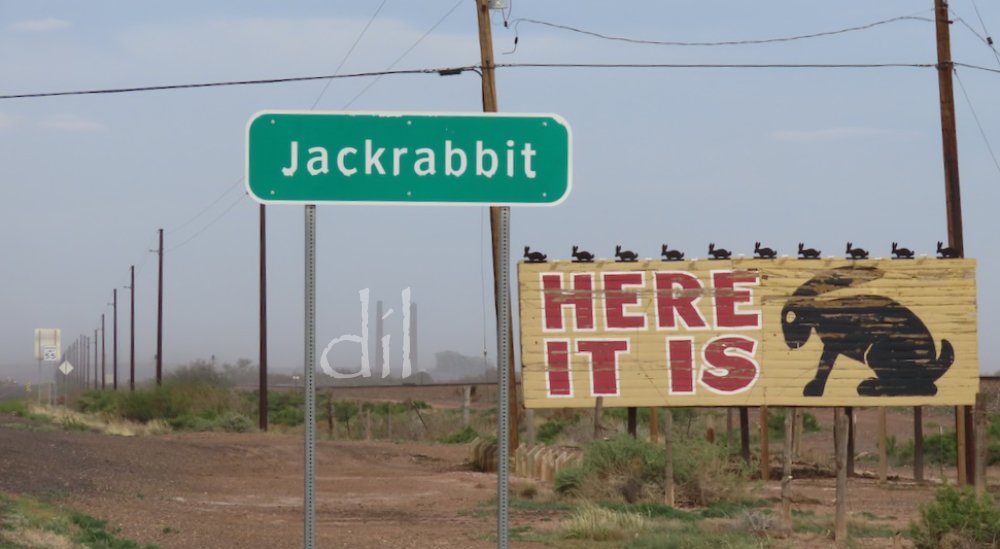 Another memorable ad campaign saw hundreds of billboards posted at regular intervals along Route 66 from Missouri to Arizona all bearing the silhouette of a jackrabbit. Today only the last billboard survives, but the surprise it conceals (spoiler ale