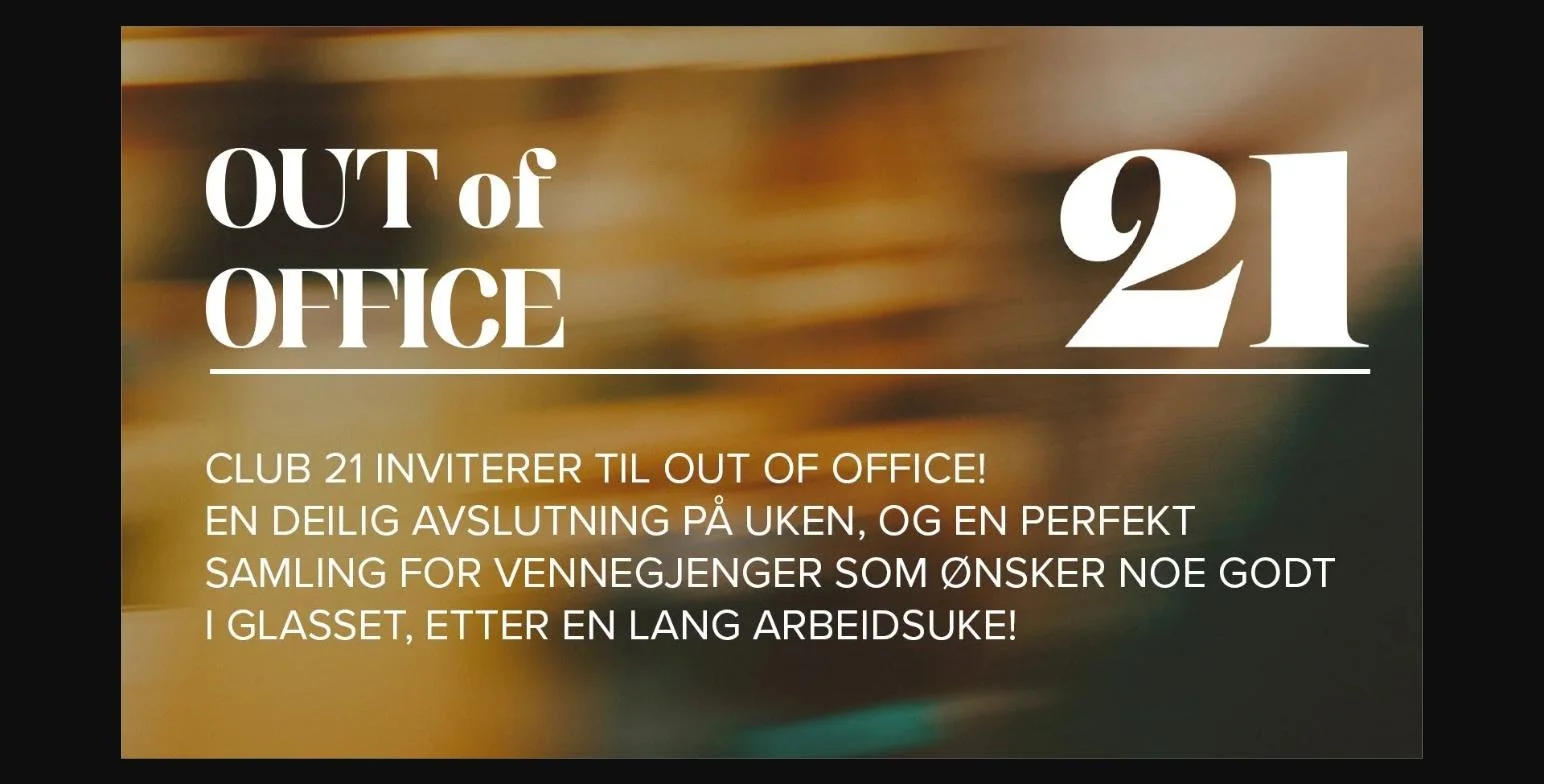 Out of Office - Afterwork (Copy)