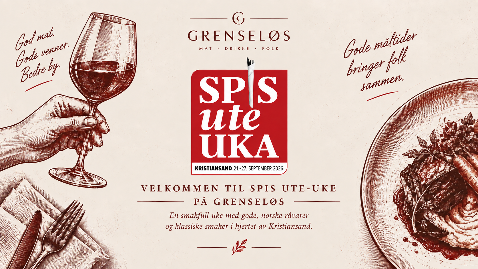 Spis Ute-uka på Grenseløs Restaurant