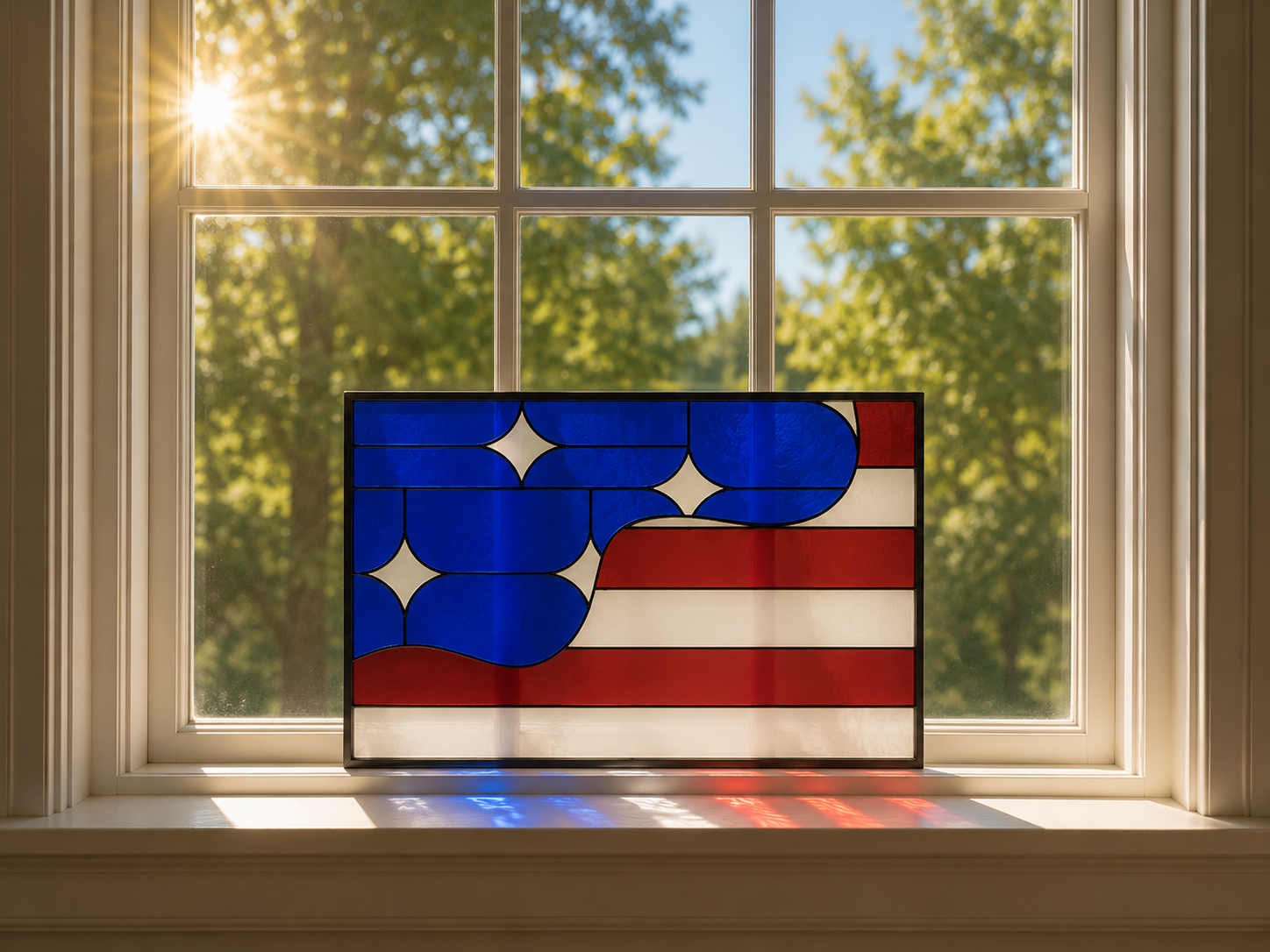 250 Year Flag Suncatcher 8'