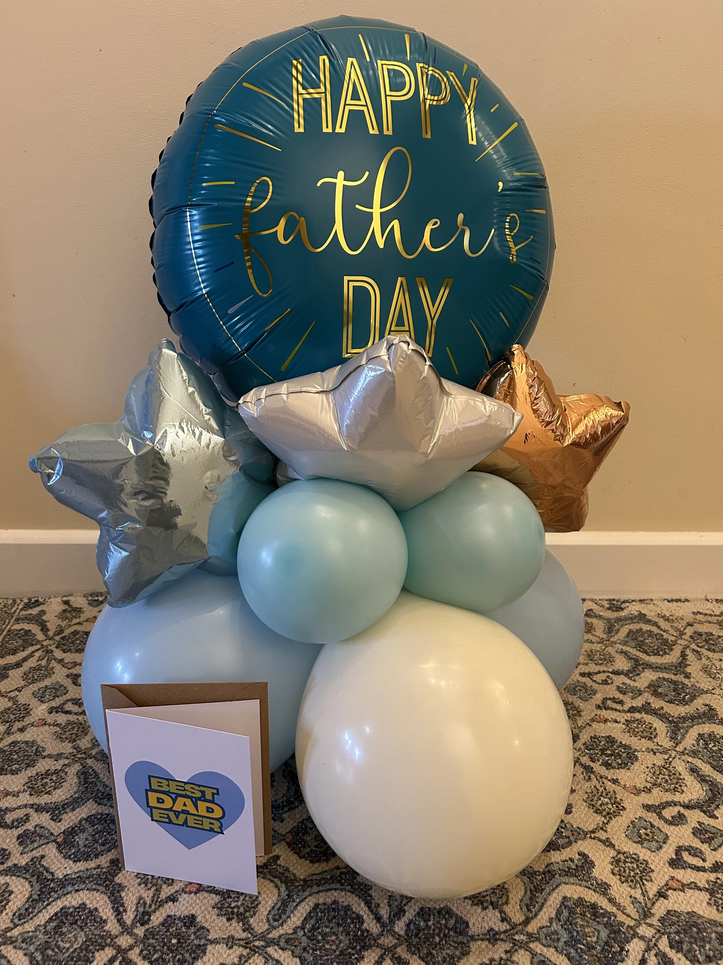 Father's Day Balloon Stack & Greeting Card