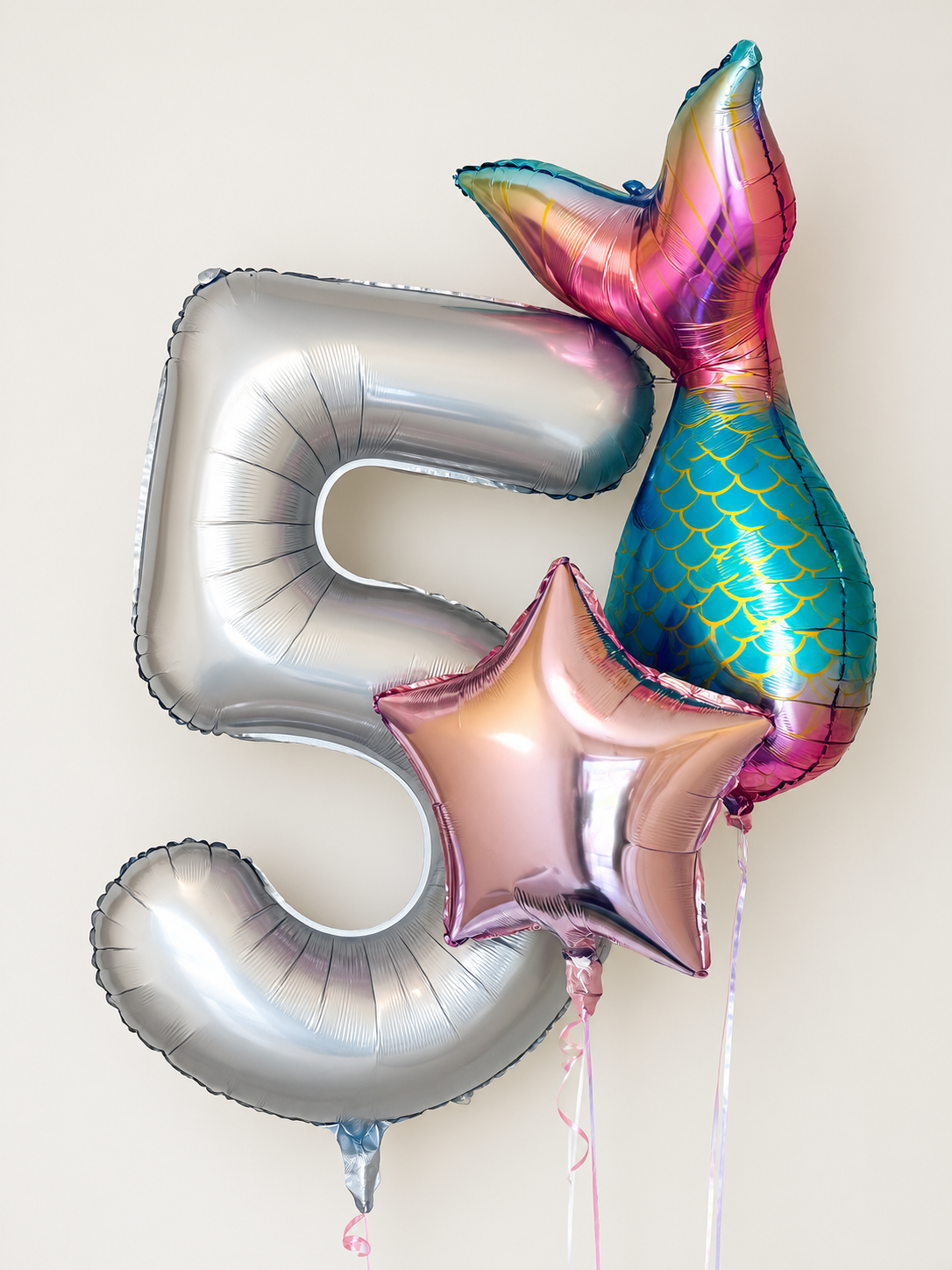 Giant Helium-Filled Number Balloon & 2 Co-ordinating Foil Balloons