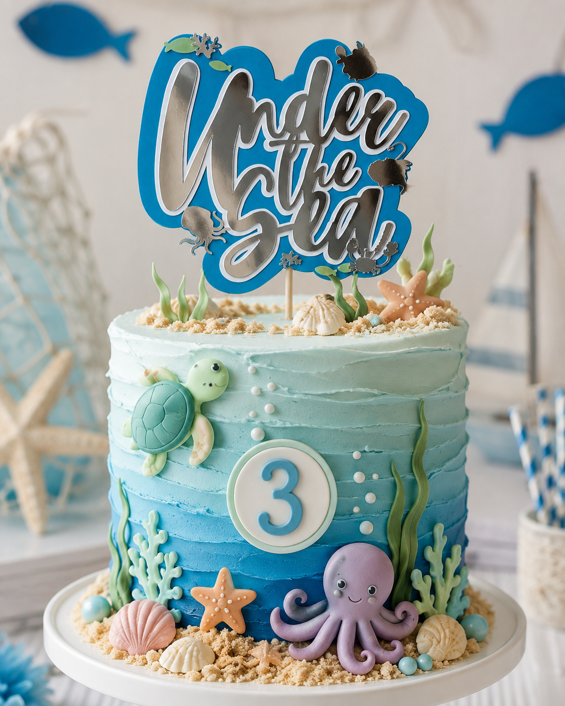 Under the Sea Cake Topper