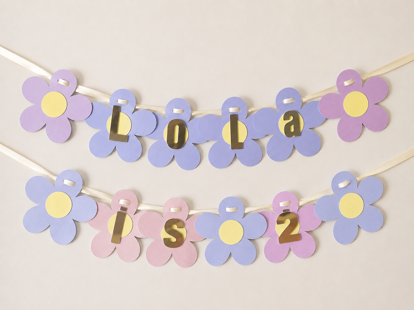 Personalised Flower Bunting
