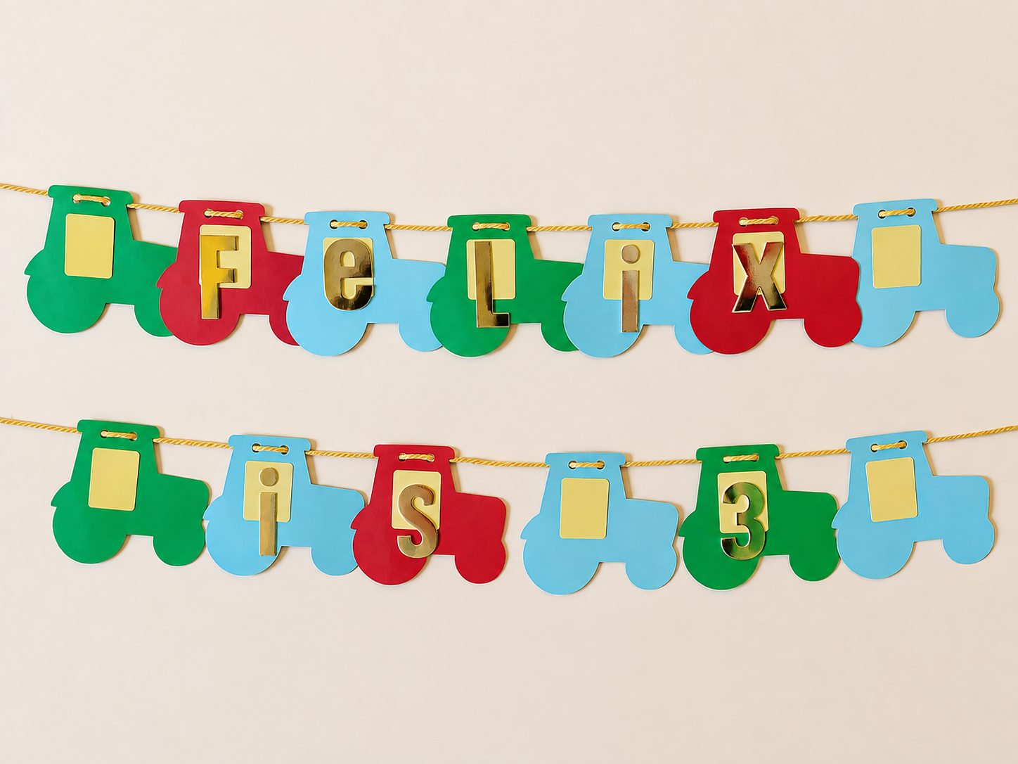 Personalised Tractor Bunting