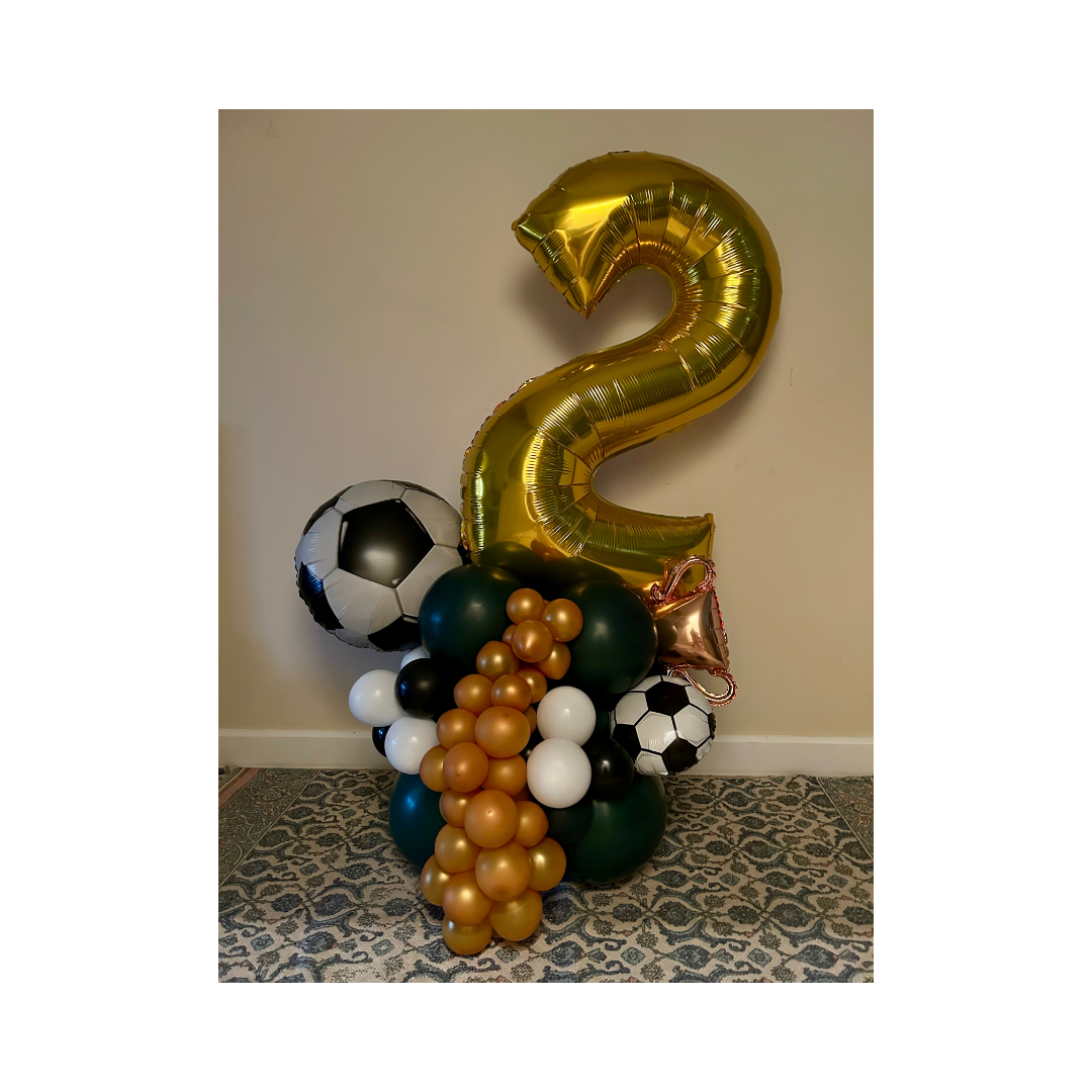 XL Football Floor-Standing Balloon Stack