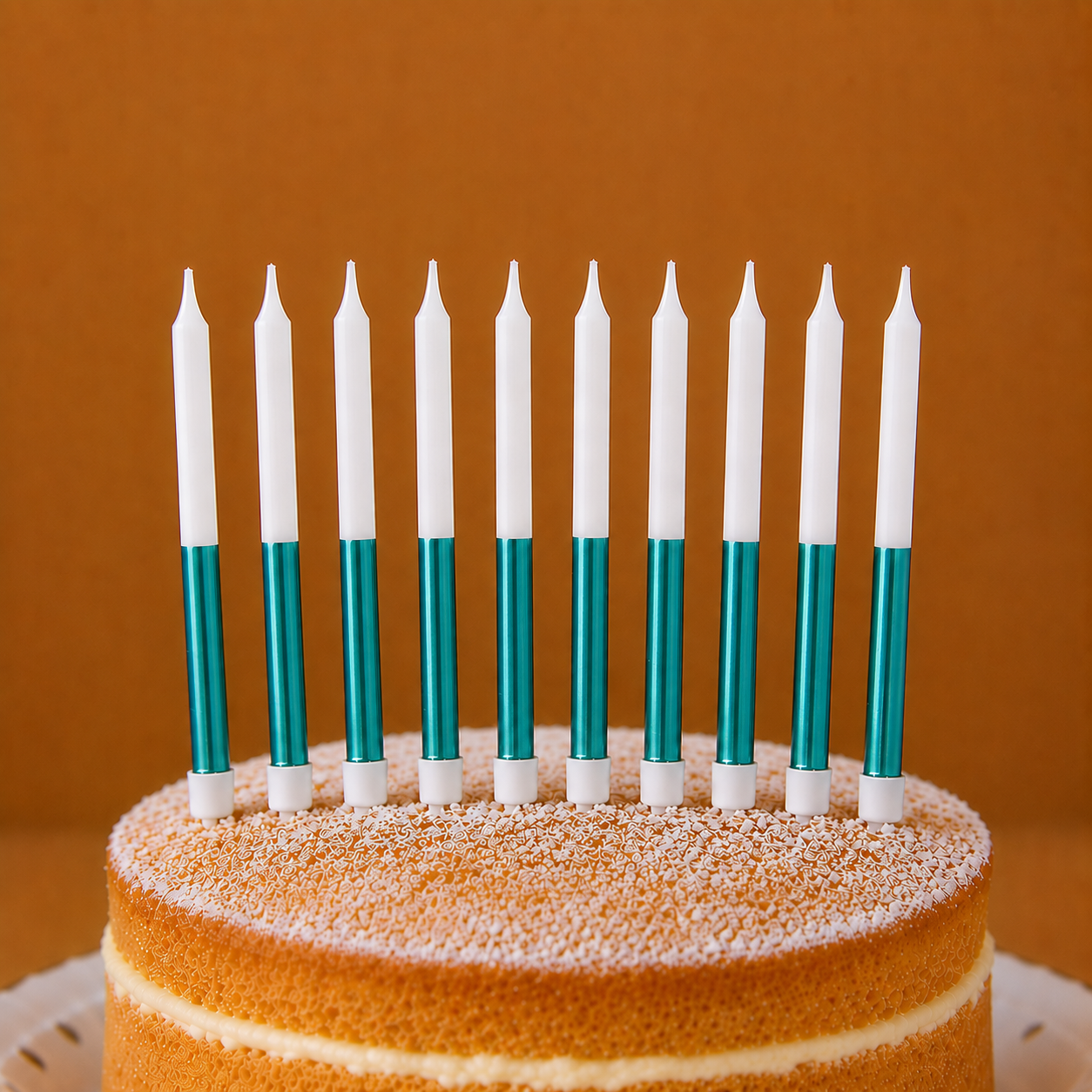 Long Birthday Cake Candles - Teal