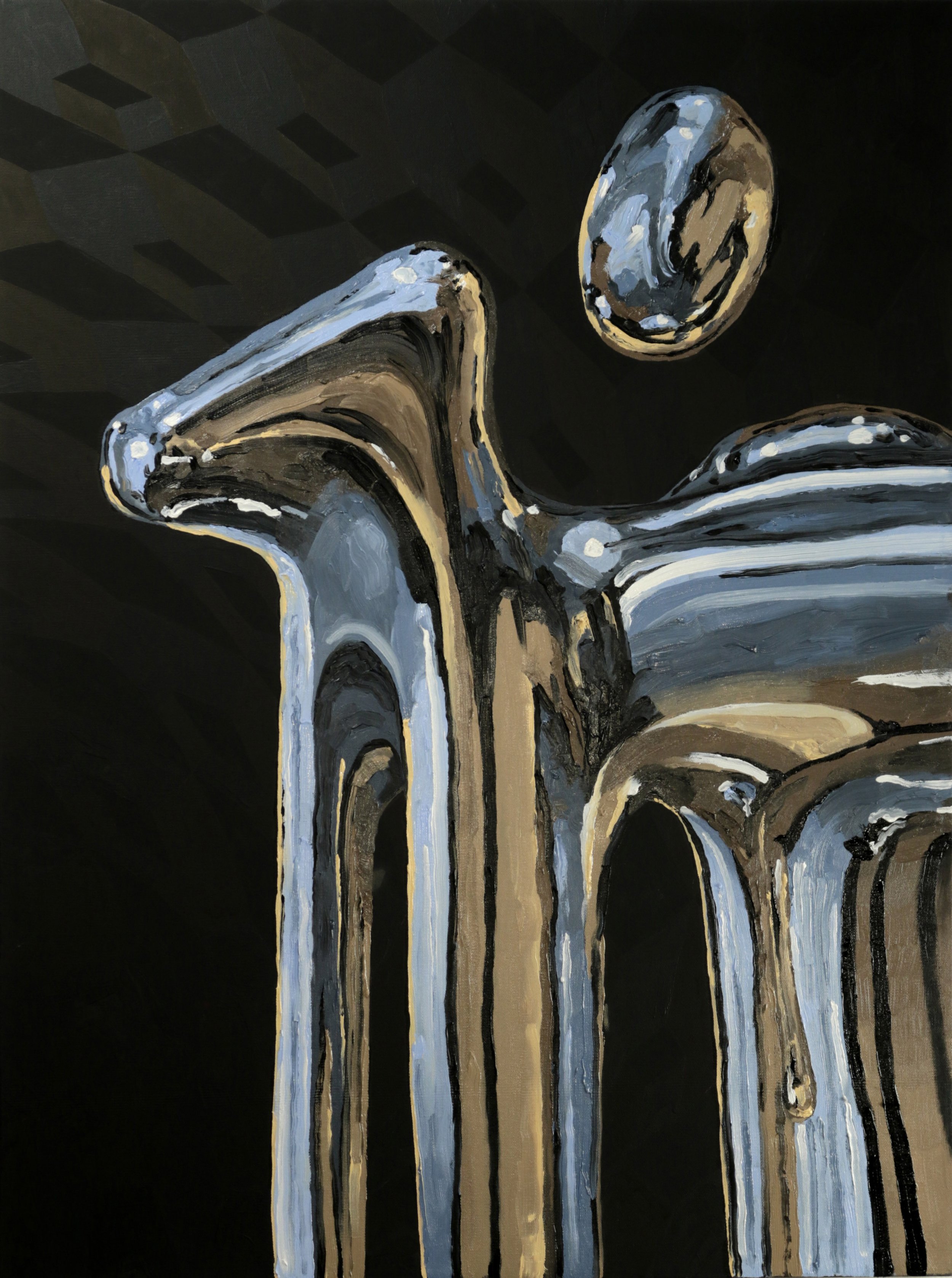 R-01-03,
Oil and Acrylic on Canvas,
30 x 40 in, 2026