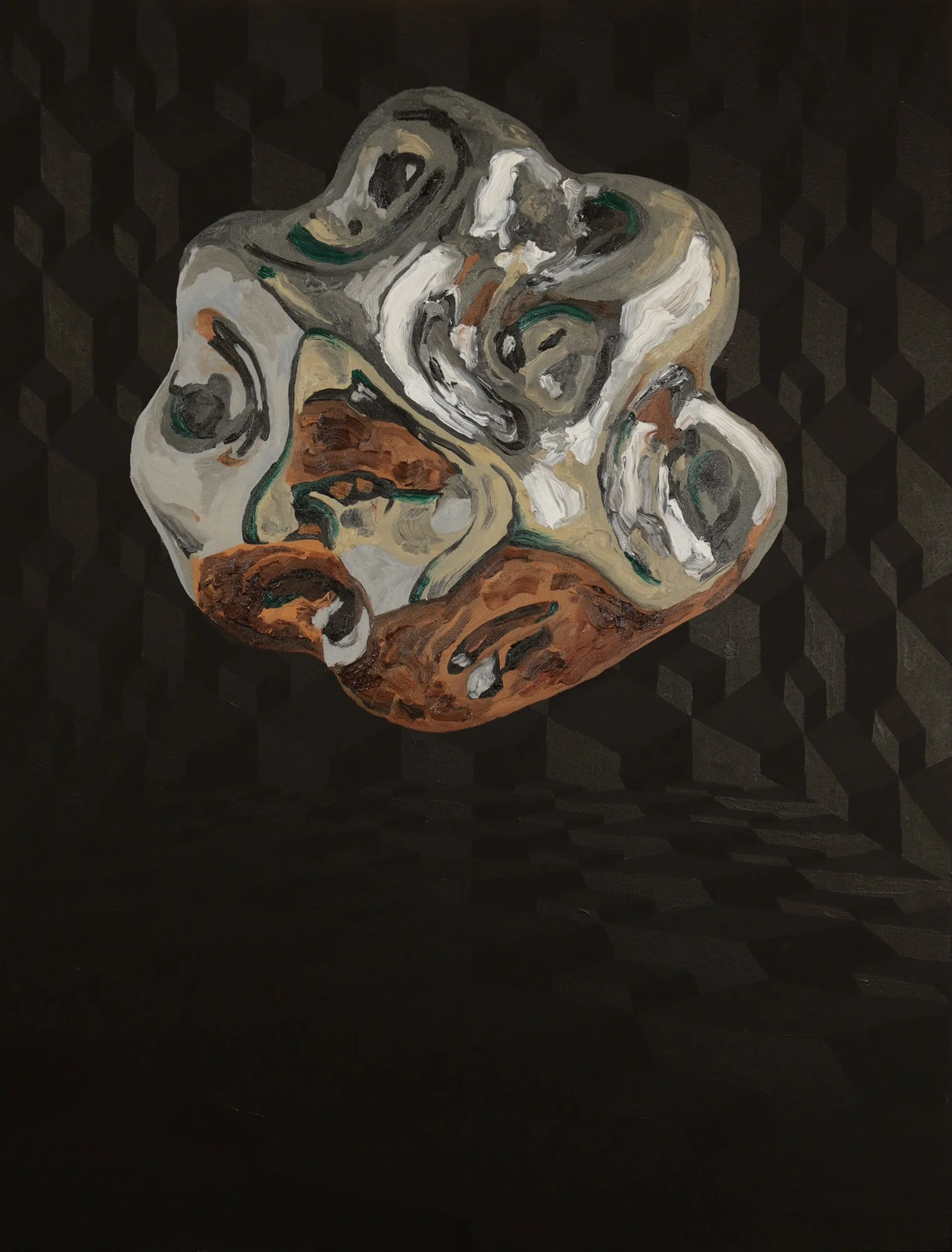 R-01-06,
Oil and Acrylic on Canvas,
30 x 40 in, 2026