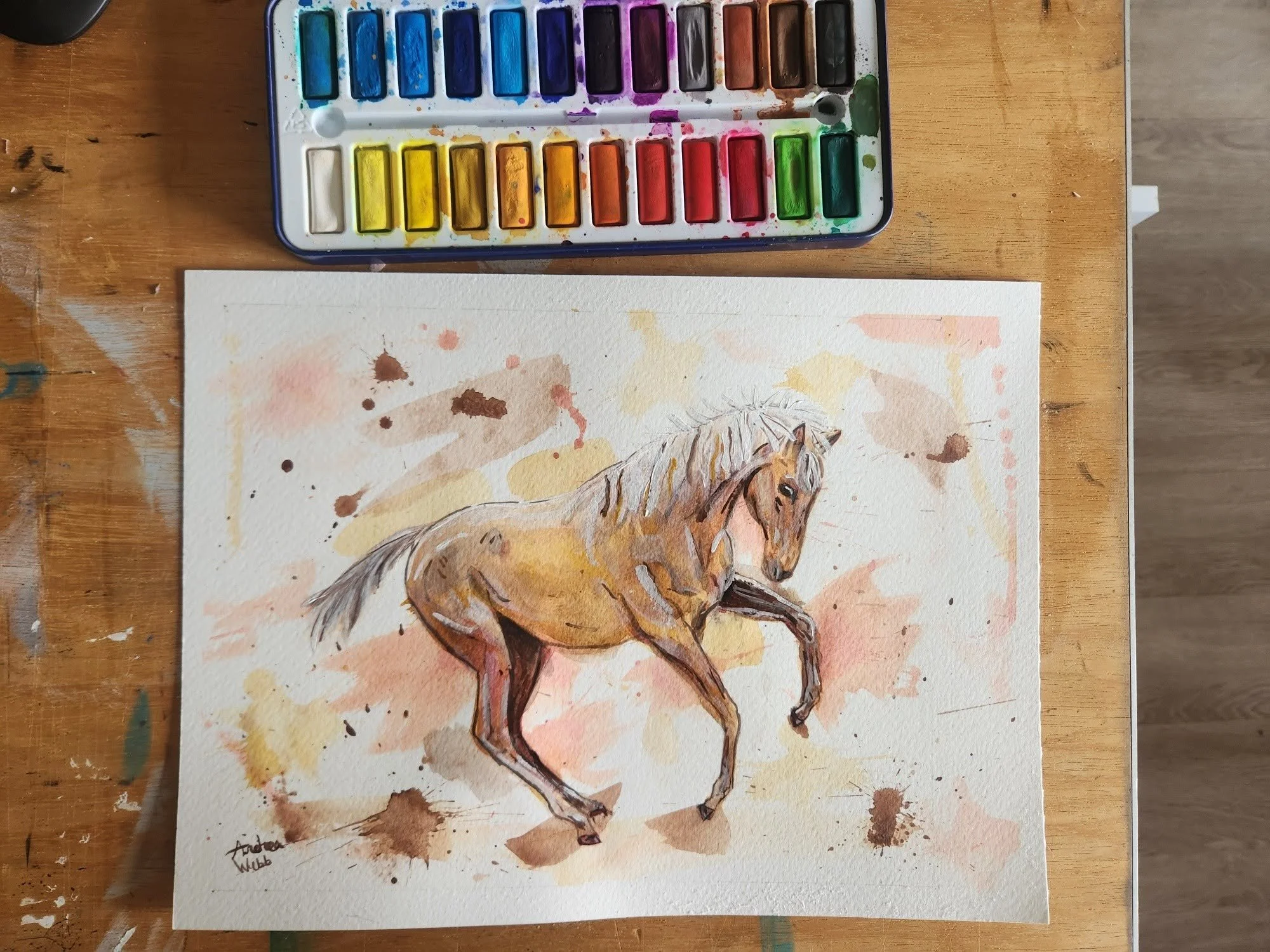 Georgia Horse Watercolor Commissions, Georgia Horse Painter, Georgia Dog Painting Commissions, Georgia Dog Painters, Horse and Dog Watercolor Painters
