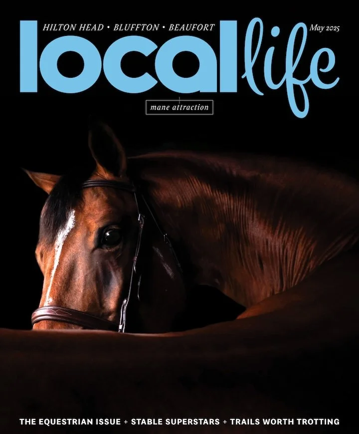 Professional horse portrait taken at Rose Hill Equestrian Center in Bluffton, SC — equine fine art photography by Andrea Webb specializing in horse photo sessions across Bluffton, Hilton Head, and the Lowcountry.