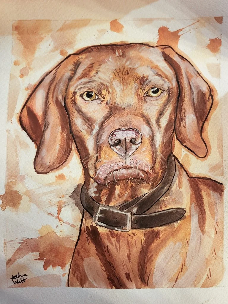 Georgia Horse Watercolor Commissions, Georgia Horse Painter, Georgia Dog Painting Commissions, Georgia Dog Painters, Horse and Dog Watercolor Painters