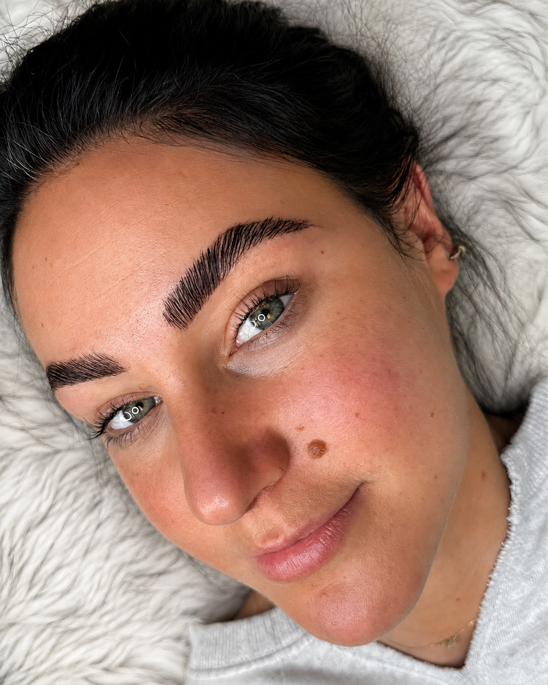 Guest received a lash lift & tint + brow lamination + brow tint + brow shaping