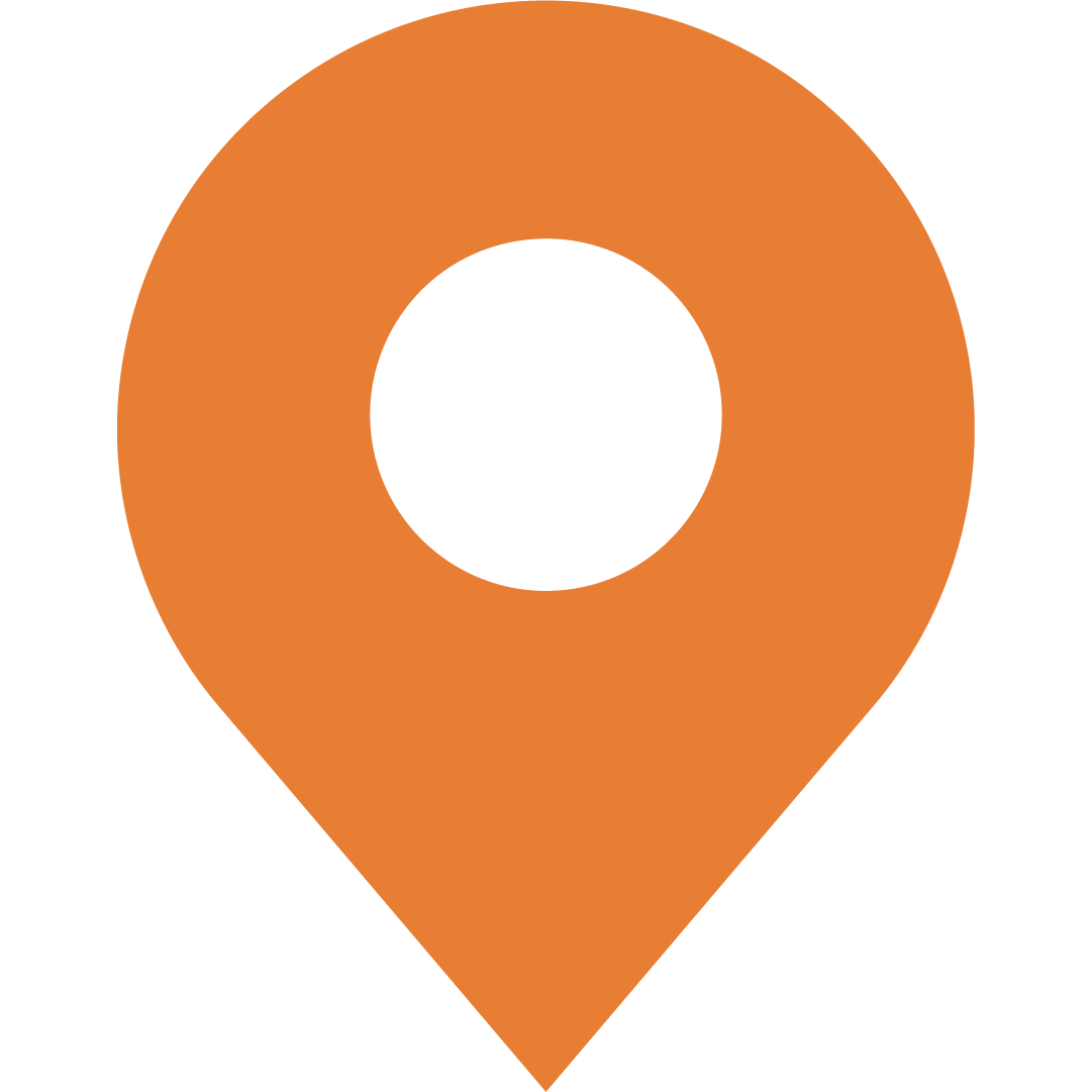 Icon of an orange map pin marker