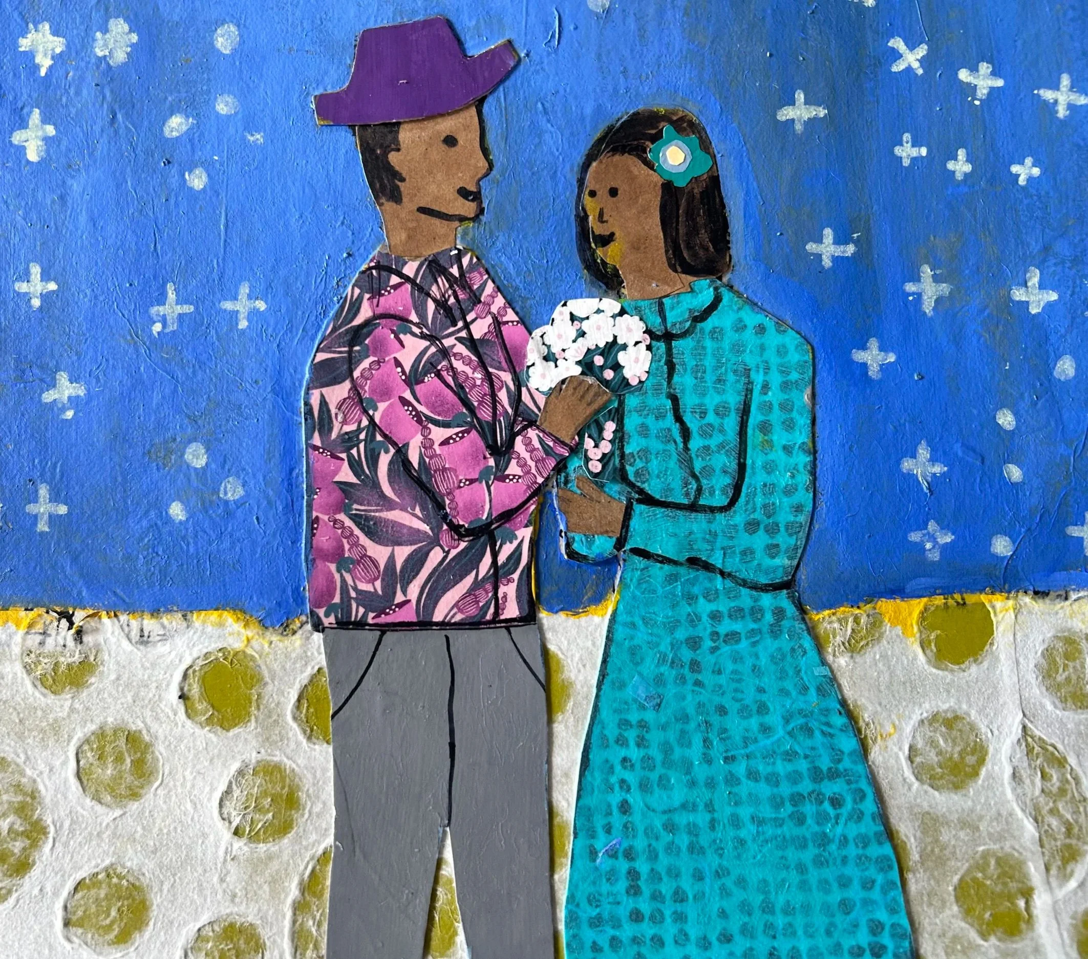 Let's Get Married
14" x 11"
Collage