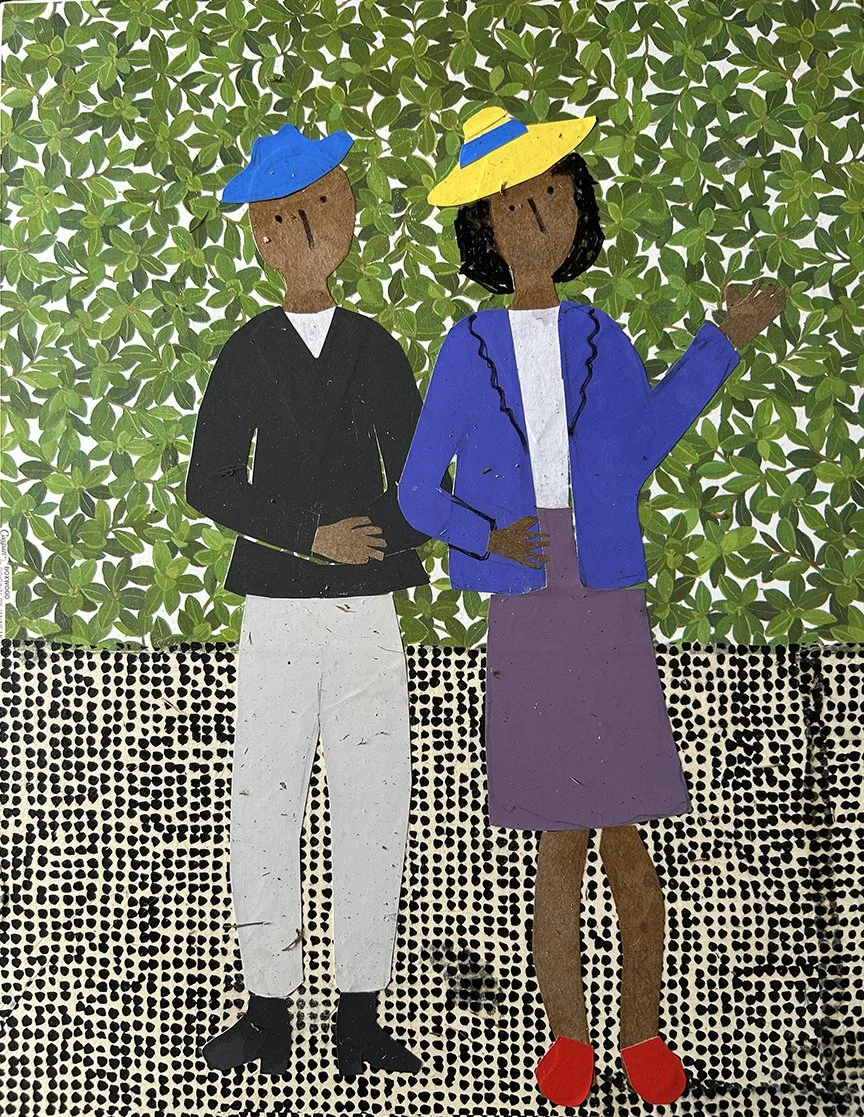 A Walk in the Park
11" x 14"
Collage