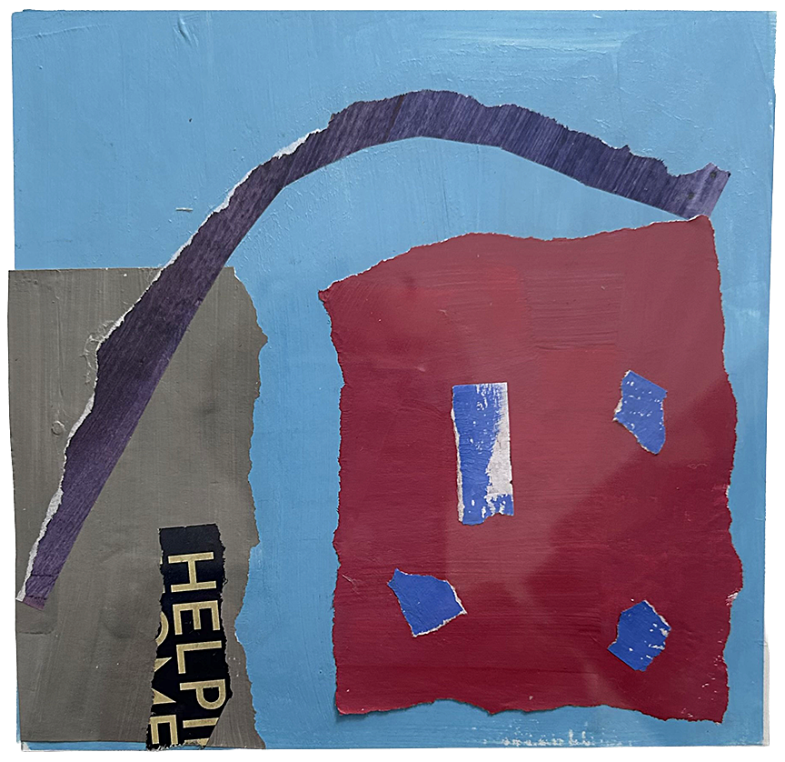 My House to Yours
9" x 12"
Collage and Mixed Media