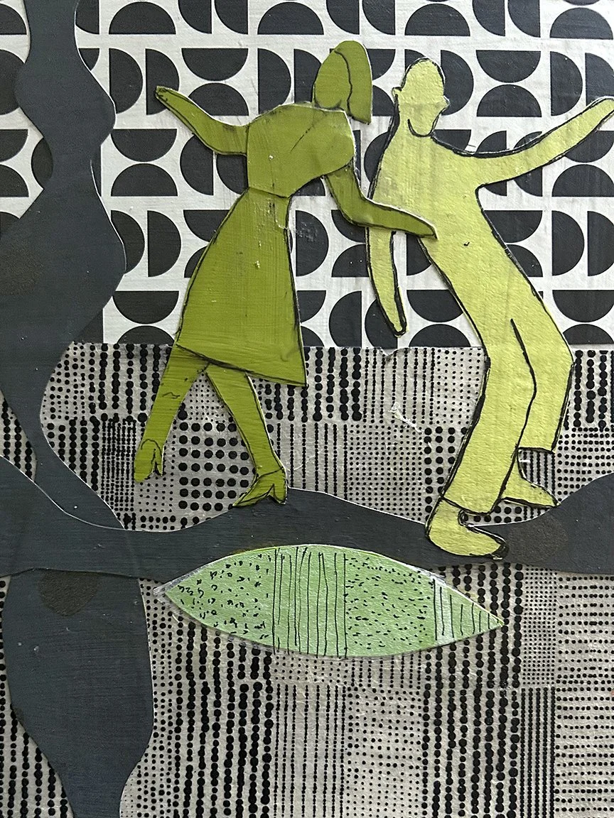 Let's Dance
12" x 12"
Collage