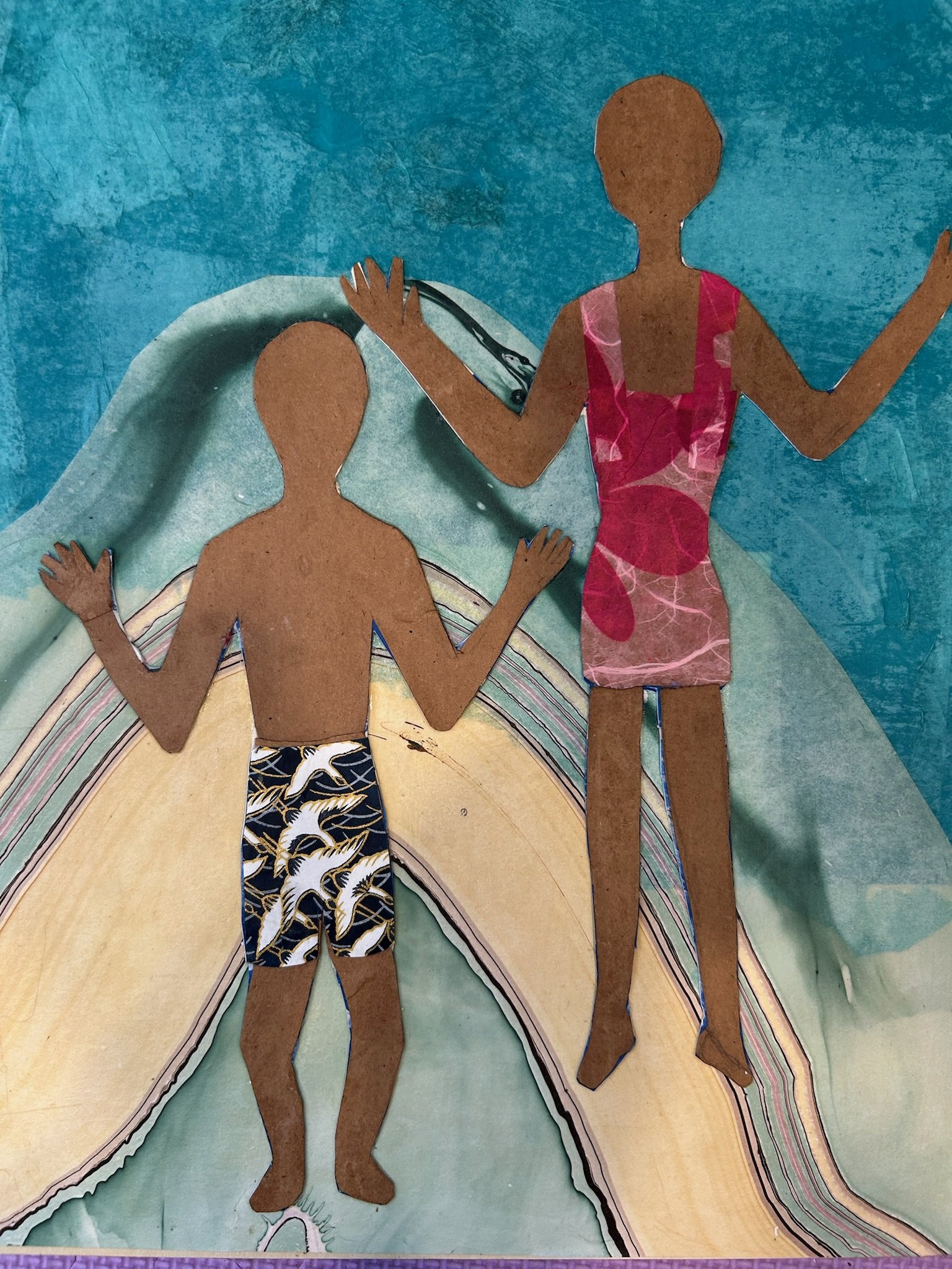 Let's Go Swimming
11" x 14"
Collage