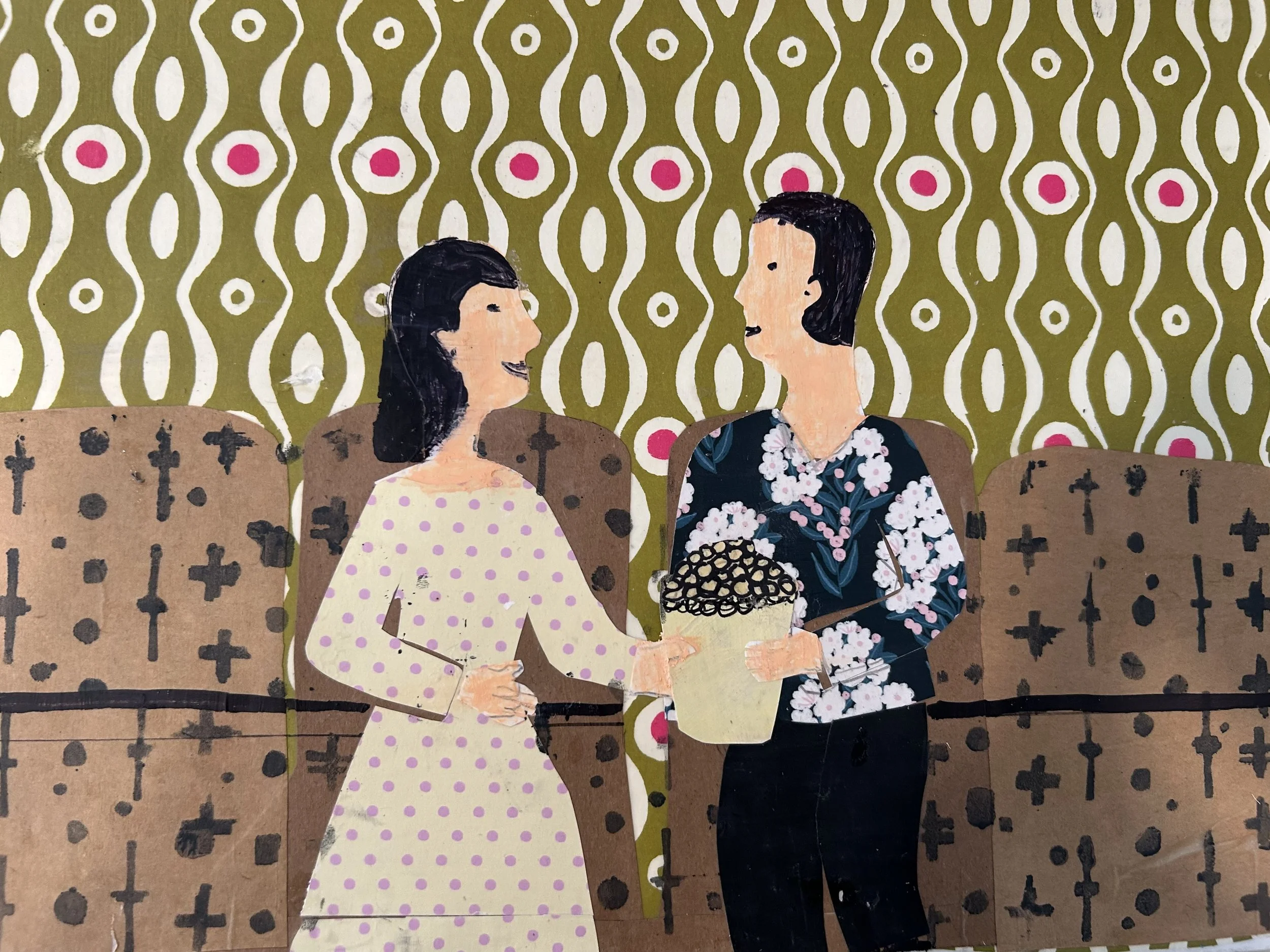 Let's Go to the Movies
14" x 11"
Collage