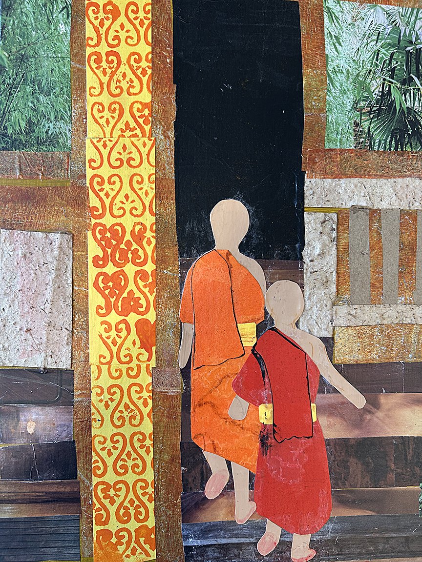 Temple Worship
11" x 14"
Collage