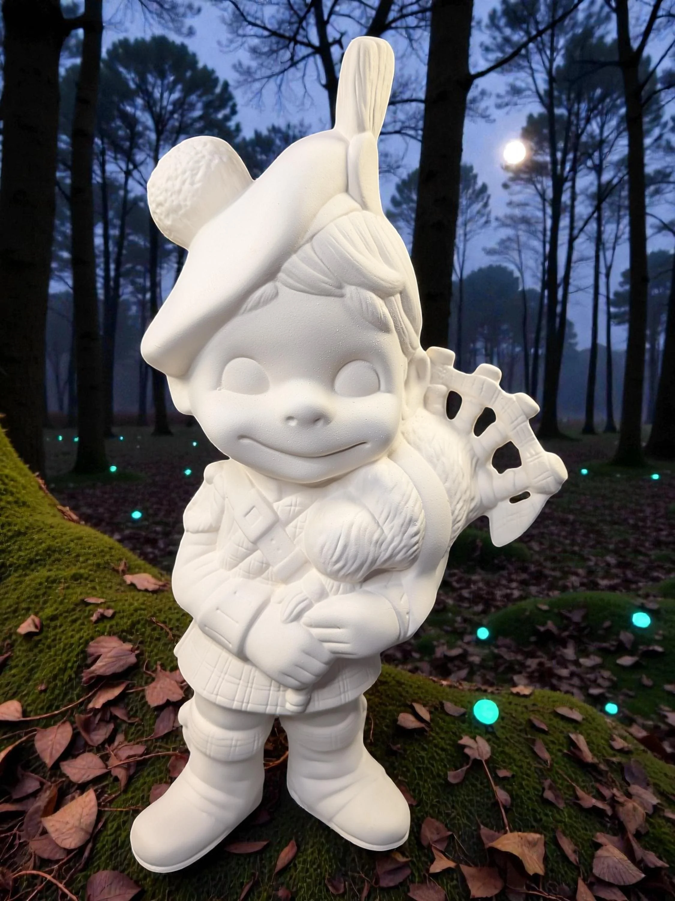 Ready to Paint Scotsman Smiley. Atlantic Ceramic Mold. Olgas Treasures Shop