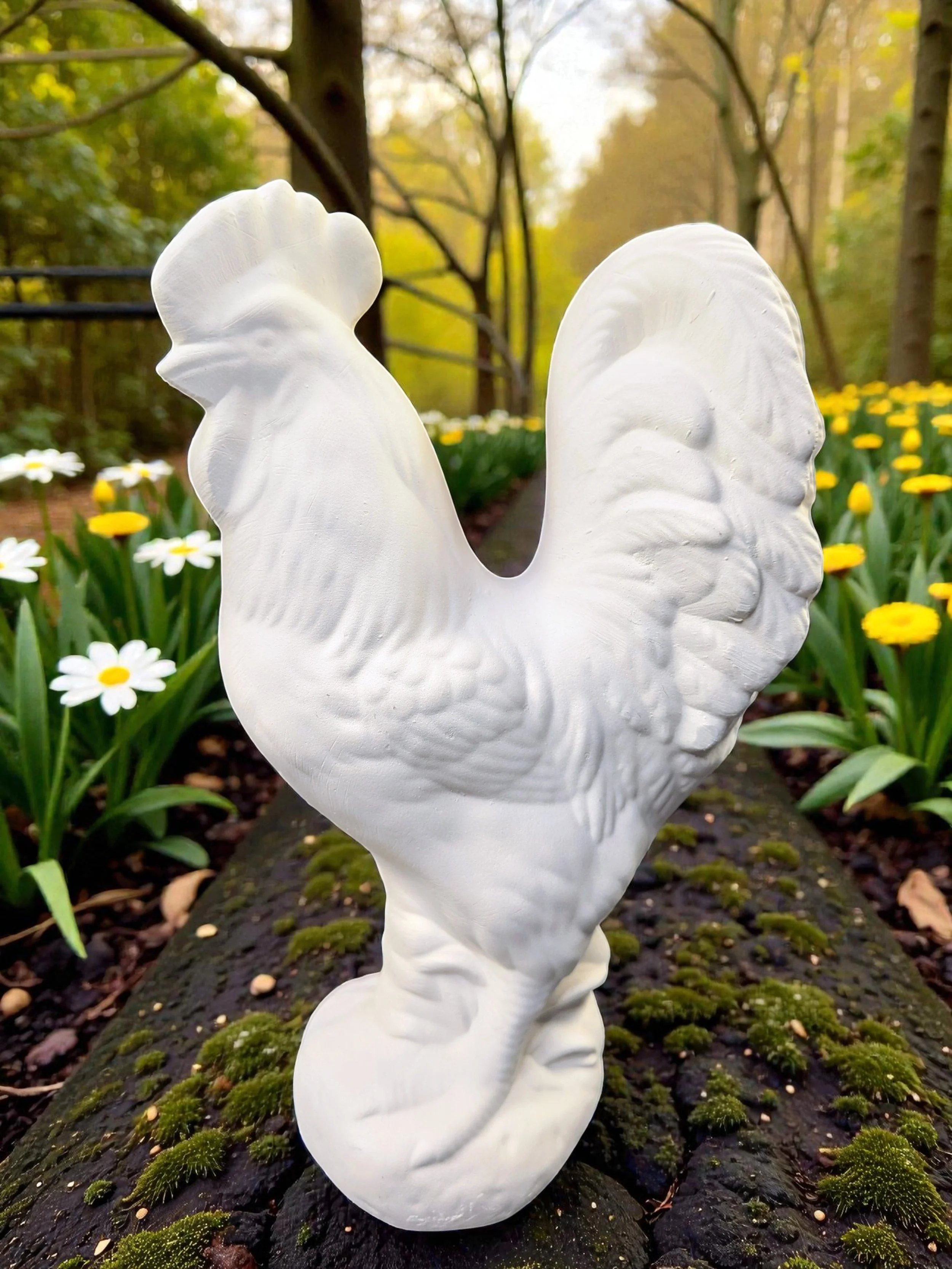Rooster.Ready To Paint Ceramic Rooster.Unpainted Ceramic Bisque Small Rooster .Olga's Treasures Shop