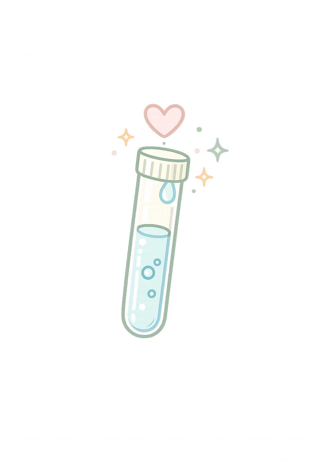 llustration of a pediatric urine sample collection container for laboratory testing.