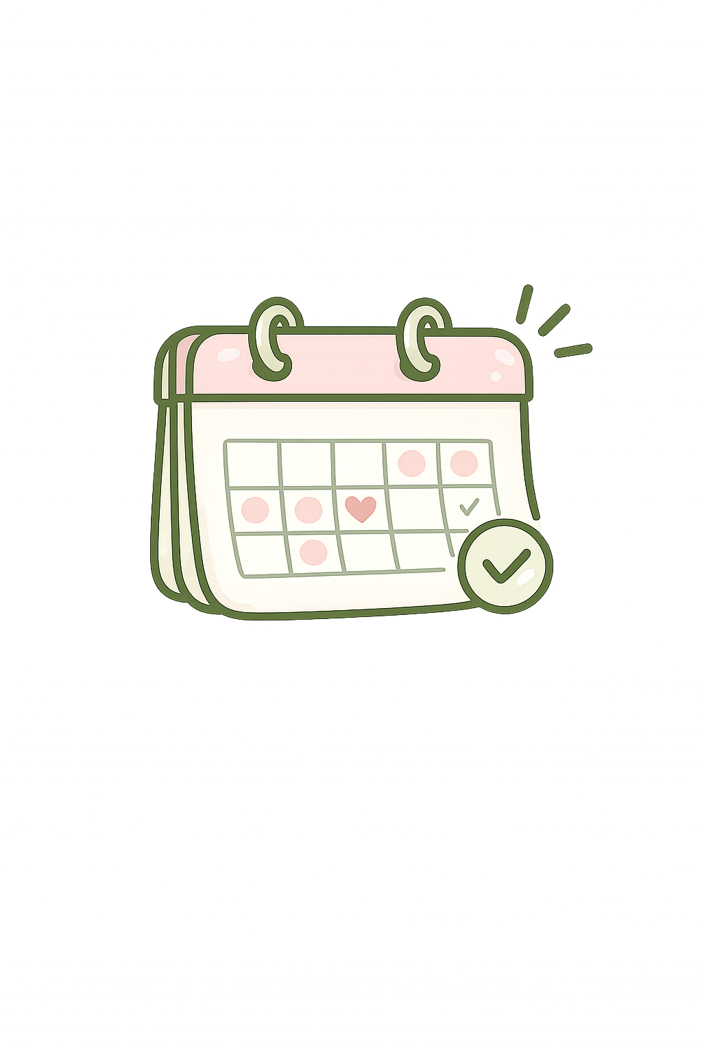 Illustration representing online pediatric appointment scheduling and well-child visits at Rowe & Co. Pediatrics.