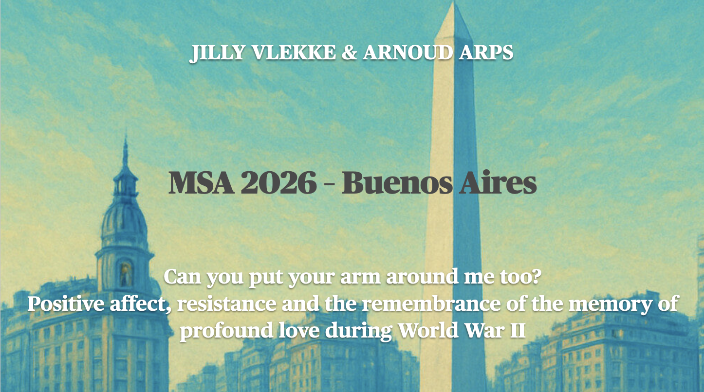 First slide of our presentation during the conference
