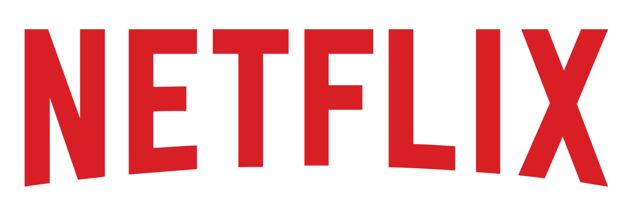 Netflix logo in red and black.