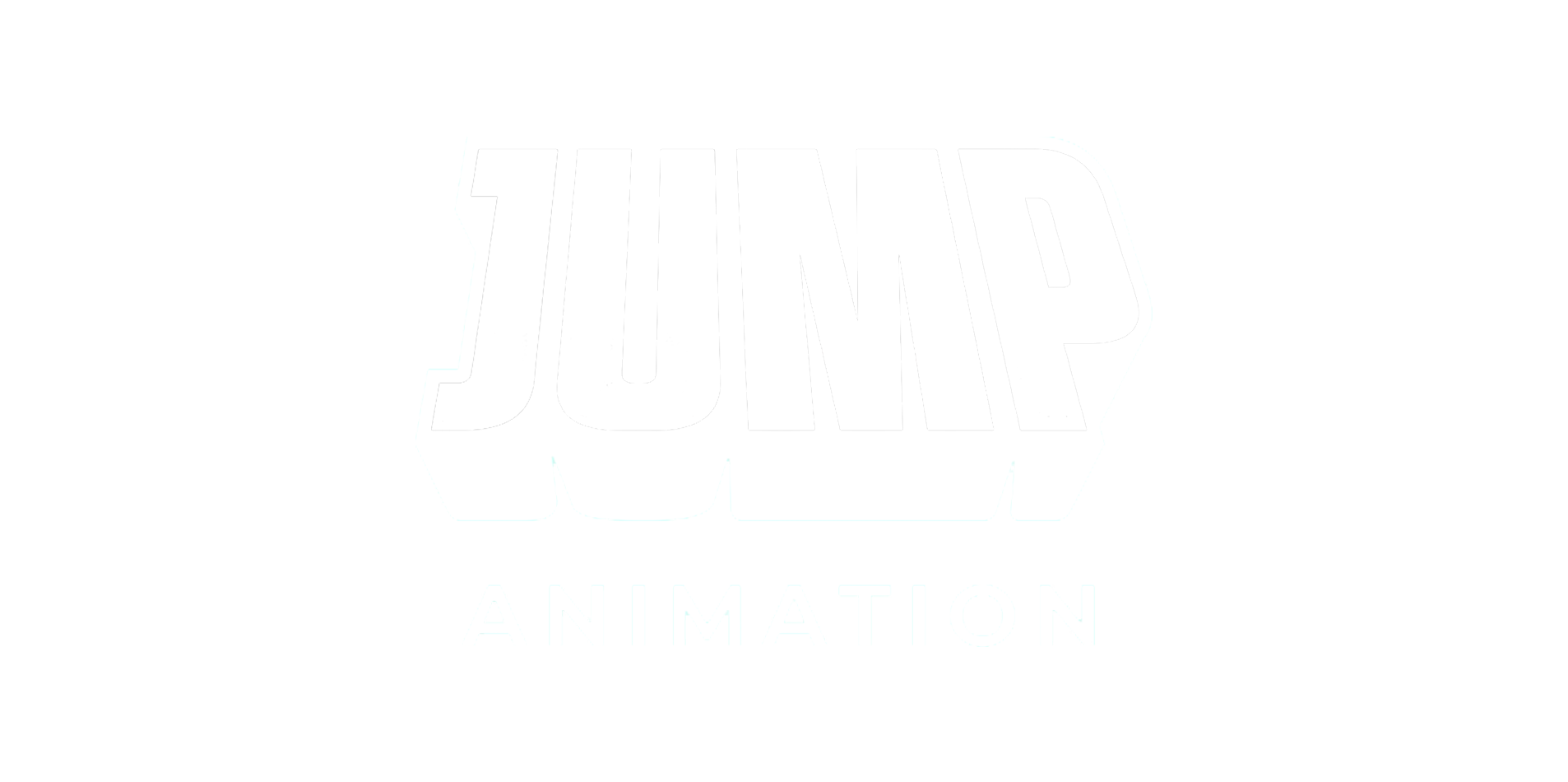 Logo of Jump Animation featuring stylized bold black and white text in a blocky 3D font with a shadow effect and the word 'ANIMATION' below.