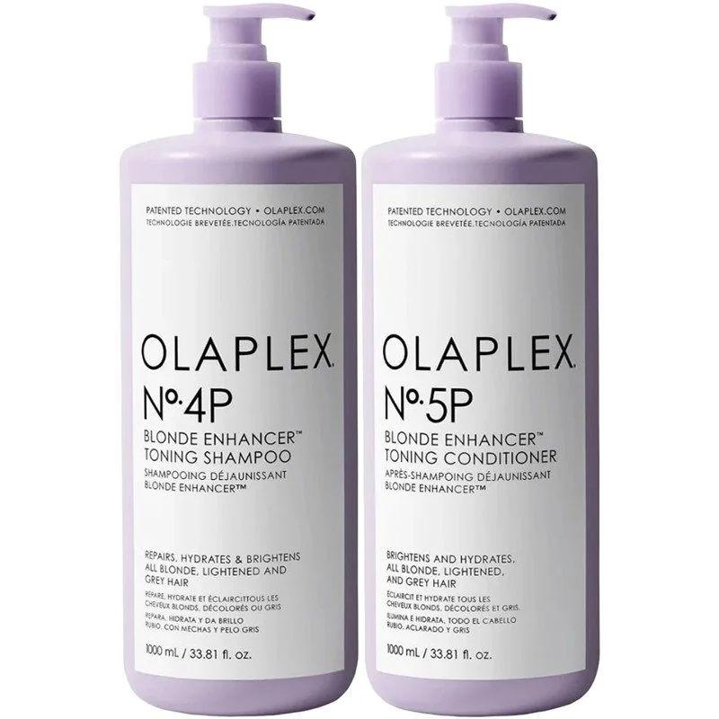 Olaplex - No. 4P & No. 5P Blonde Enhancer Toning Shampoo & Conditioner Duo 1000ml