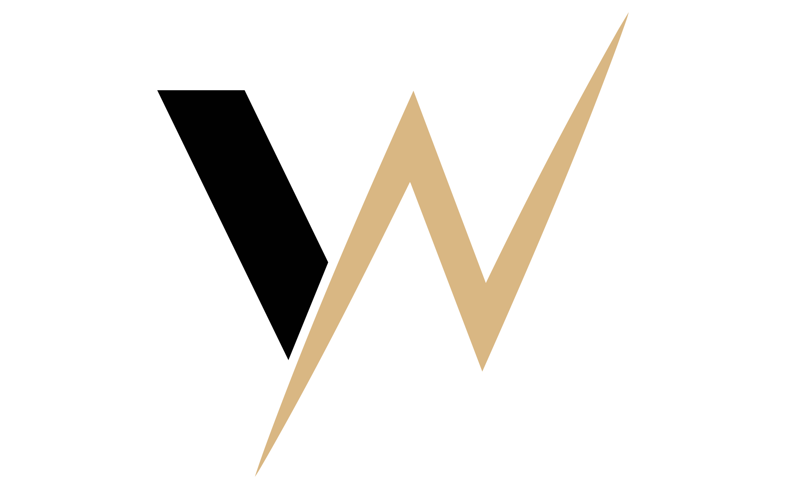 Stylized letter W logo with a black and gold color scheme.