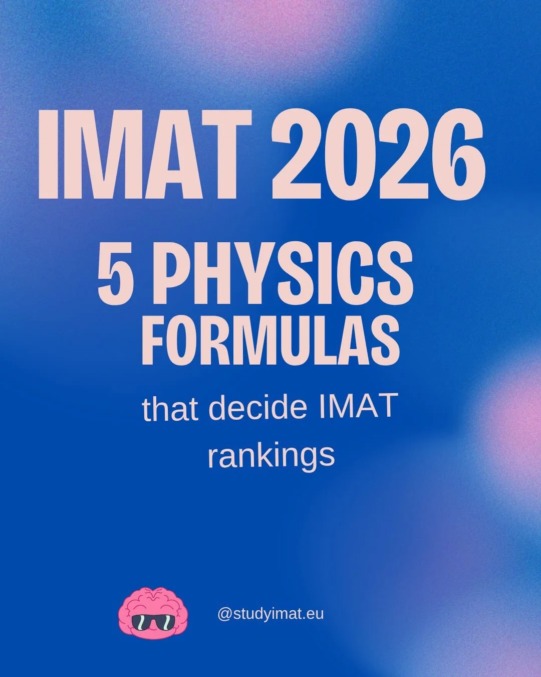 70% of IMAT students lose 8+ ranking points on Physics 📝

These are the 5 formulas that come up most. Save this.

(Want all 80+ formulas in one clean PDF? Free in our bio 👆)

🧠 Join our LIVE PREPARATION COURSES, starting in July 👉 https://www.stu
