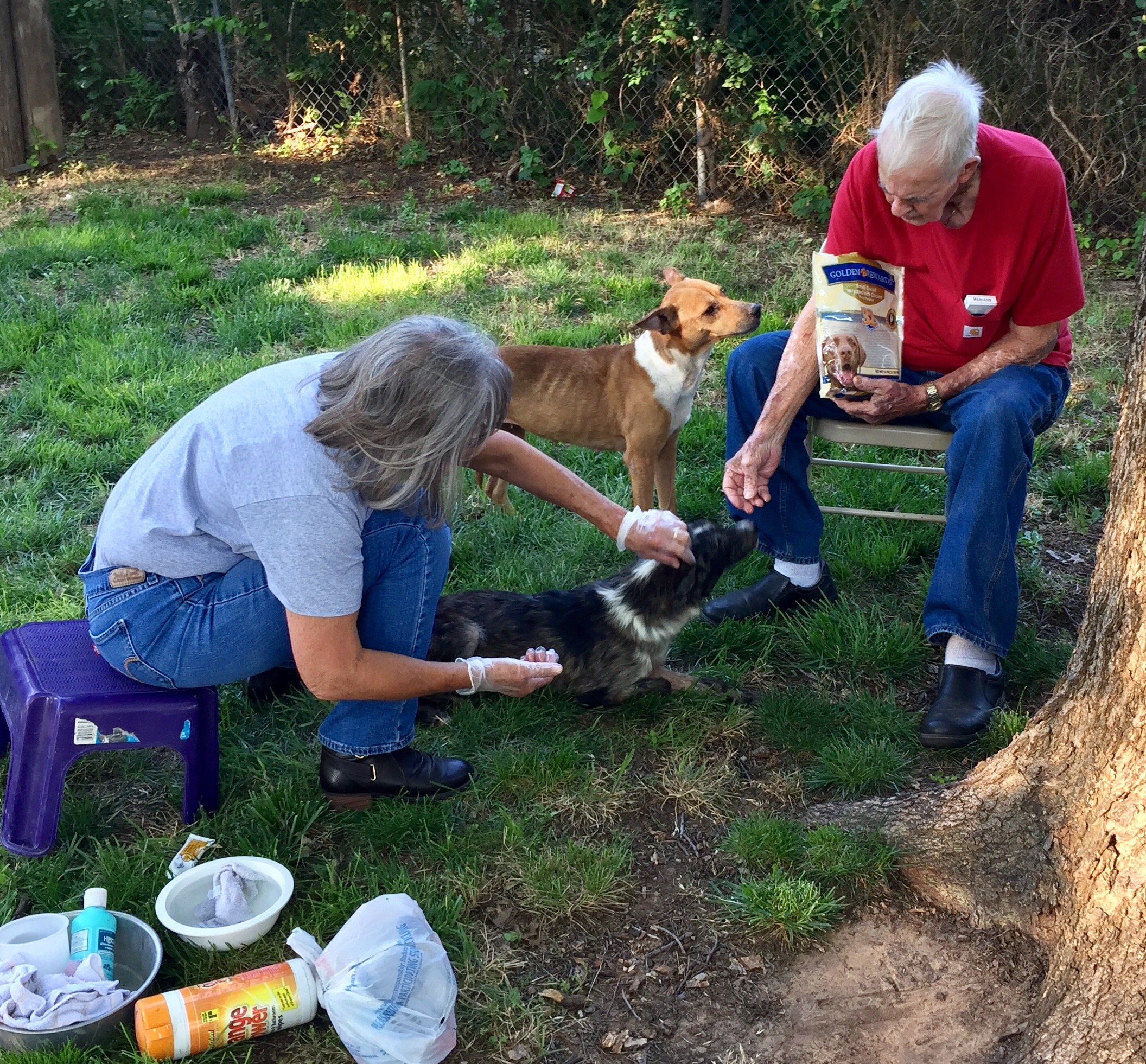 Debbie and John spent lots of time caring for them.  