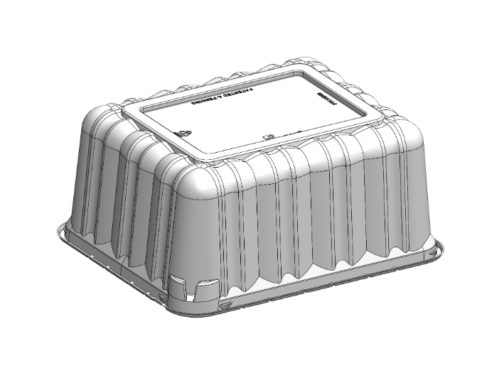 1/2 Sheet Cake Dome x 4" HT (Palmd Design)