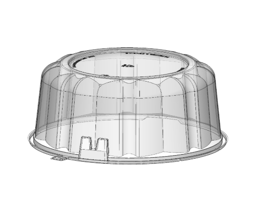 8" Dome x 3-1/4" HT